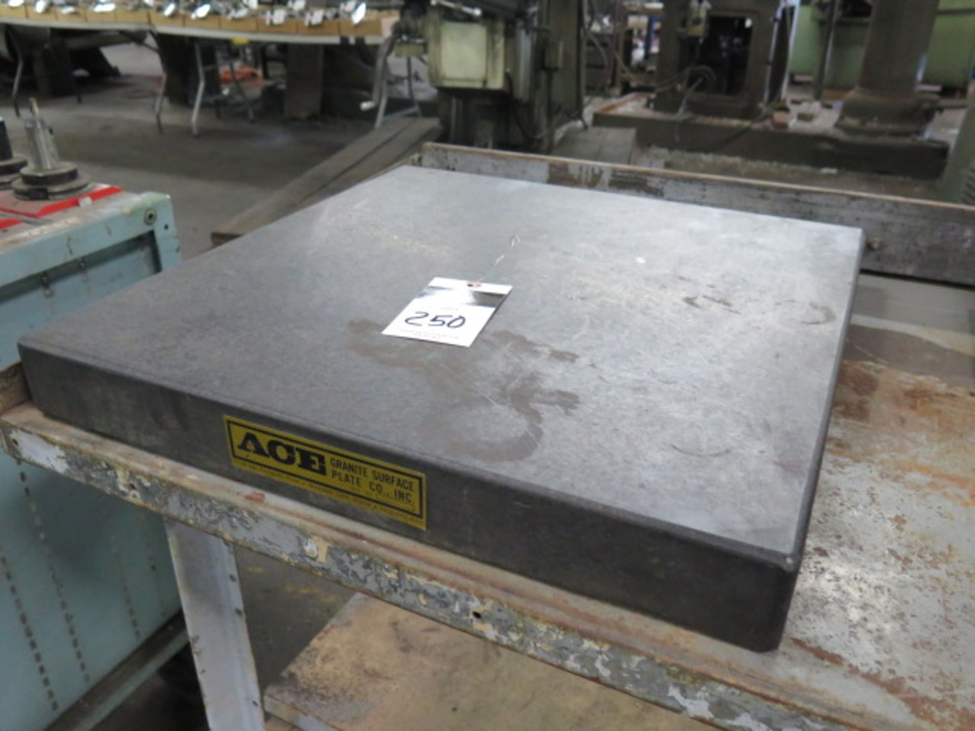 24" x 24" x 3" Granite Surface Plate (SOLD AS-IS - NO WARRANTY)