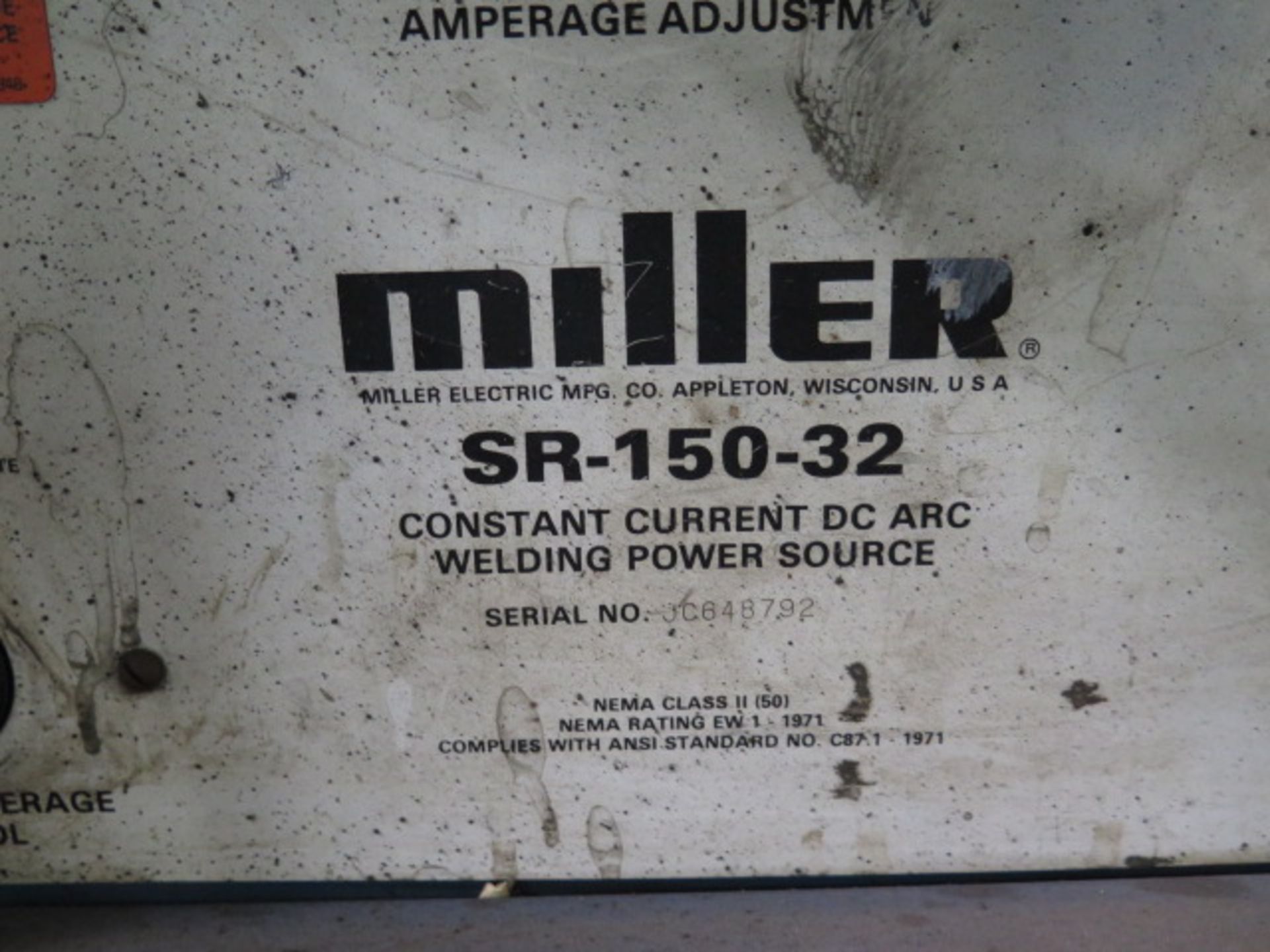 Miller SR-150-32 Arc Welding Power Source (SOLD AS-IS - NO WARRANTY) - Image 6 of 6