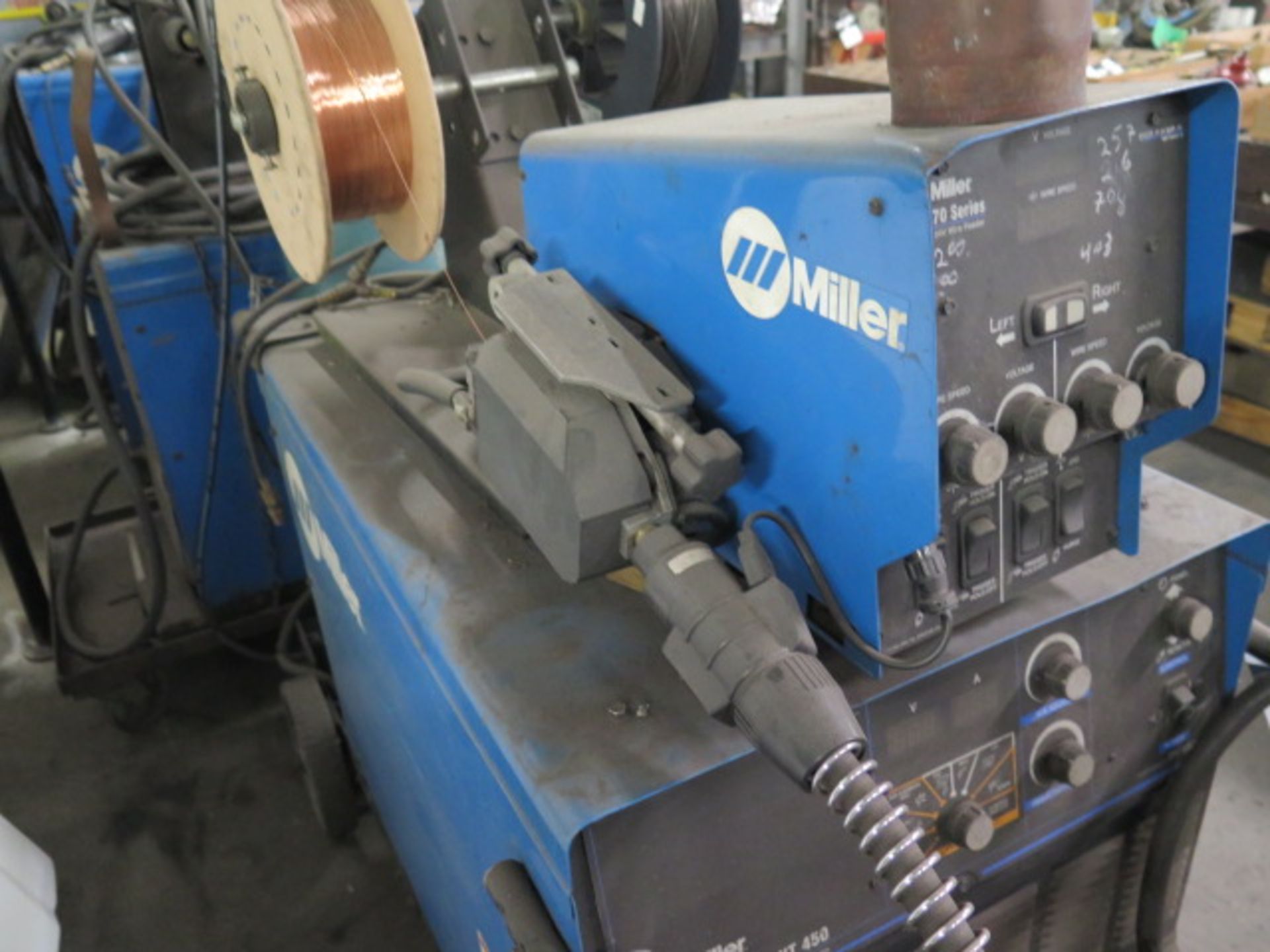 Miller Dimension NT450 CC/CV-DC Arc Welding Power Source w/ Miller 70 Series SOLD AS IS - Image 7 of 10