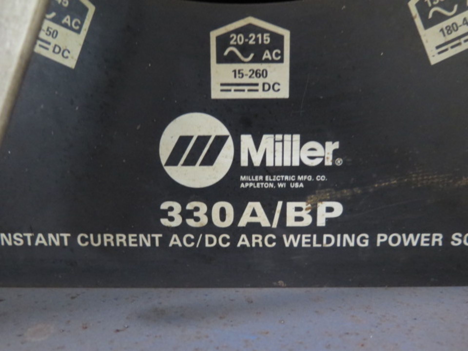 Miller 330 A/BP AC/DC Arc Welding Power Source w/ Bernard Cooler (SOLD AS-IS - NO WARRANTY) - Image 6 of 6