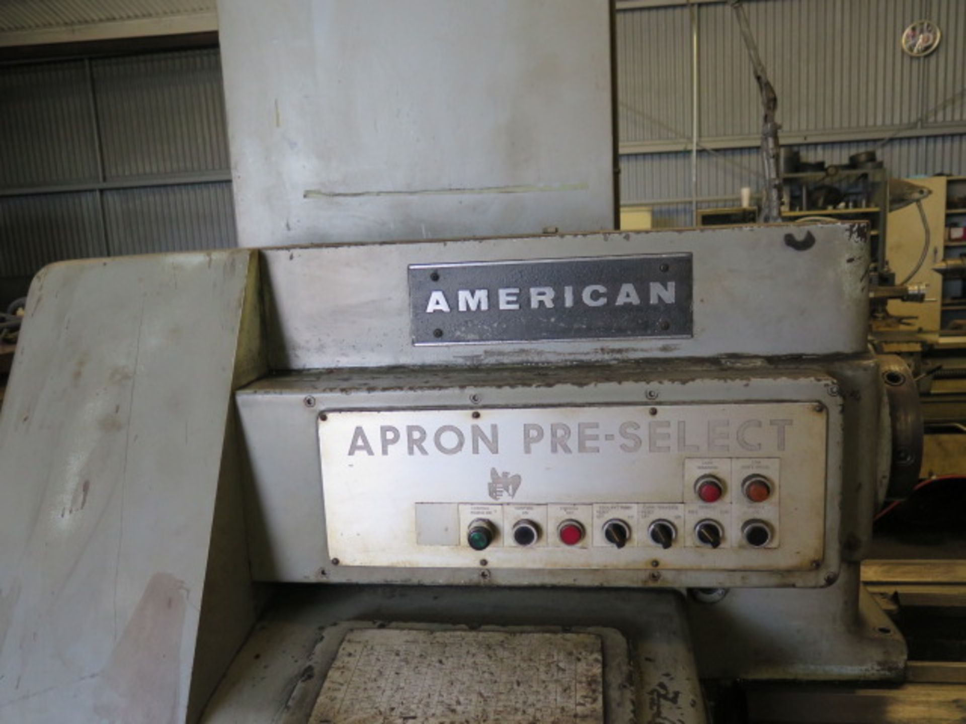 American “Apron Pre-Select” 27” x 120” Lathe w/ Inch Threading, Tailstock, Taper Attach, SOLD AS IS - Image 4 of 15