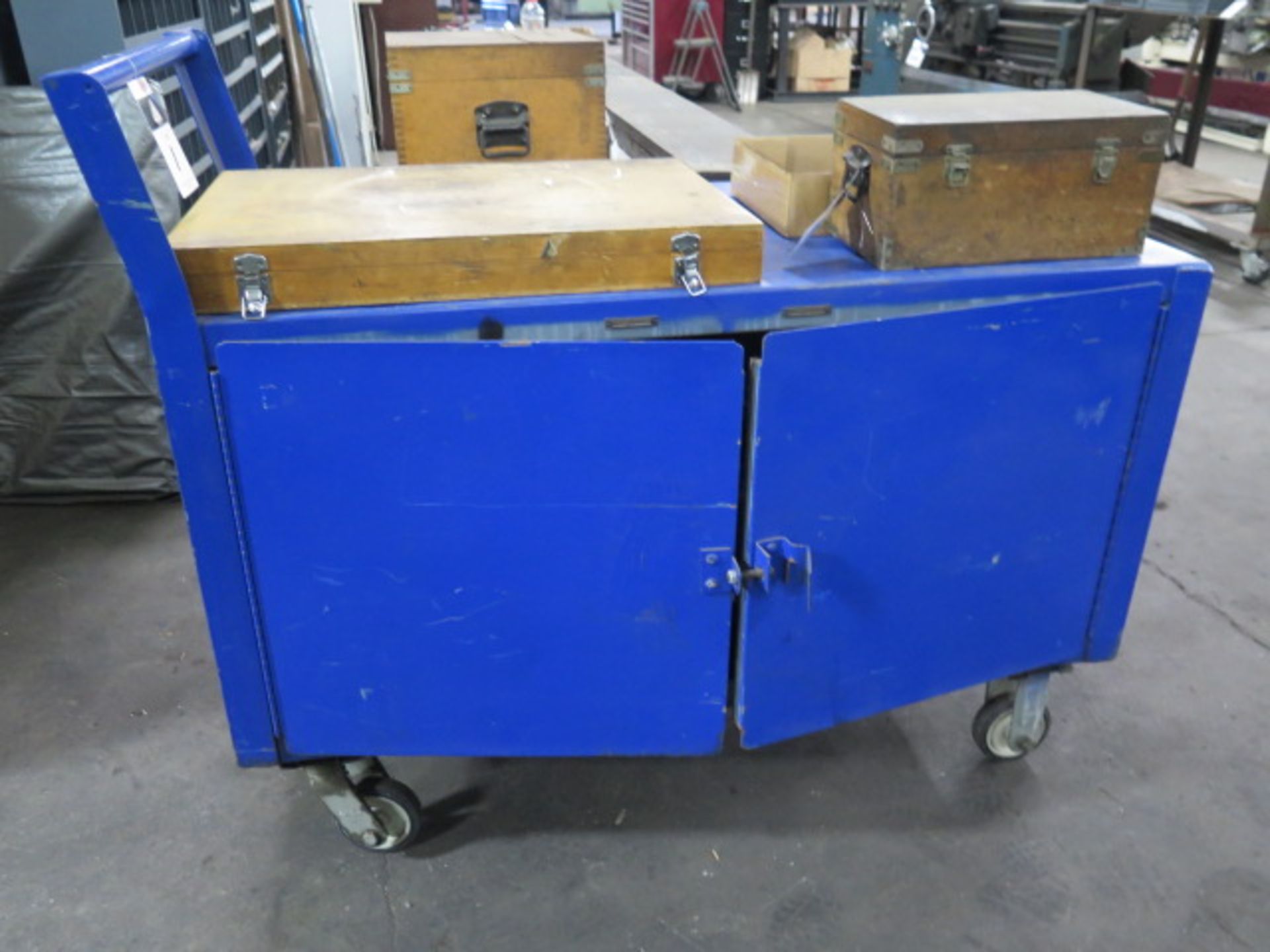 Heavy Duty Shop Cart w/ Misc Welder Parts (SOLD AS-IS - NO WARRANTY)