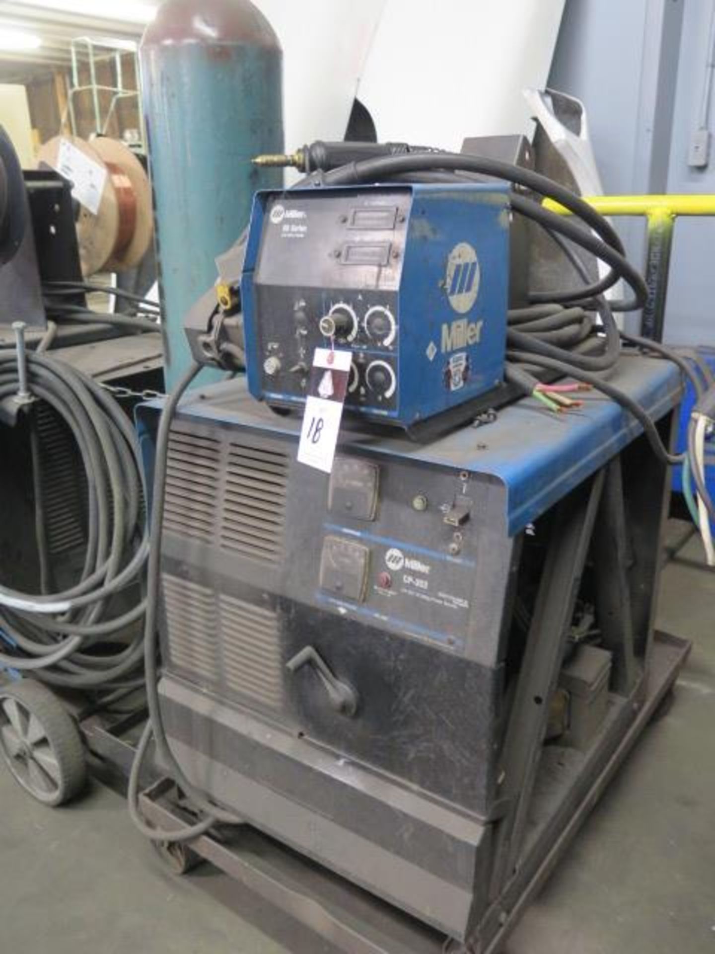 Miller CP-302 CVCV-DC Arc Welding Power Source w/ Miller 60 Series Wire Feeder (SOLD AS-IS - NO - Image 2 of 8