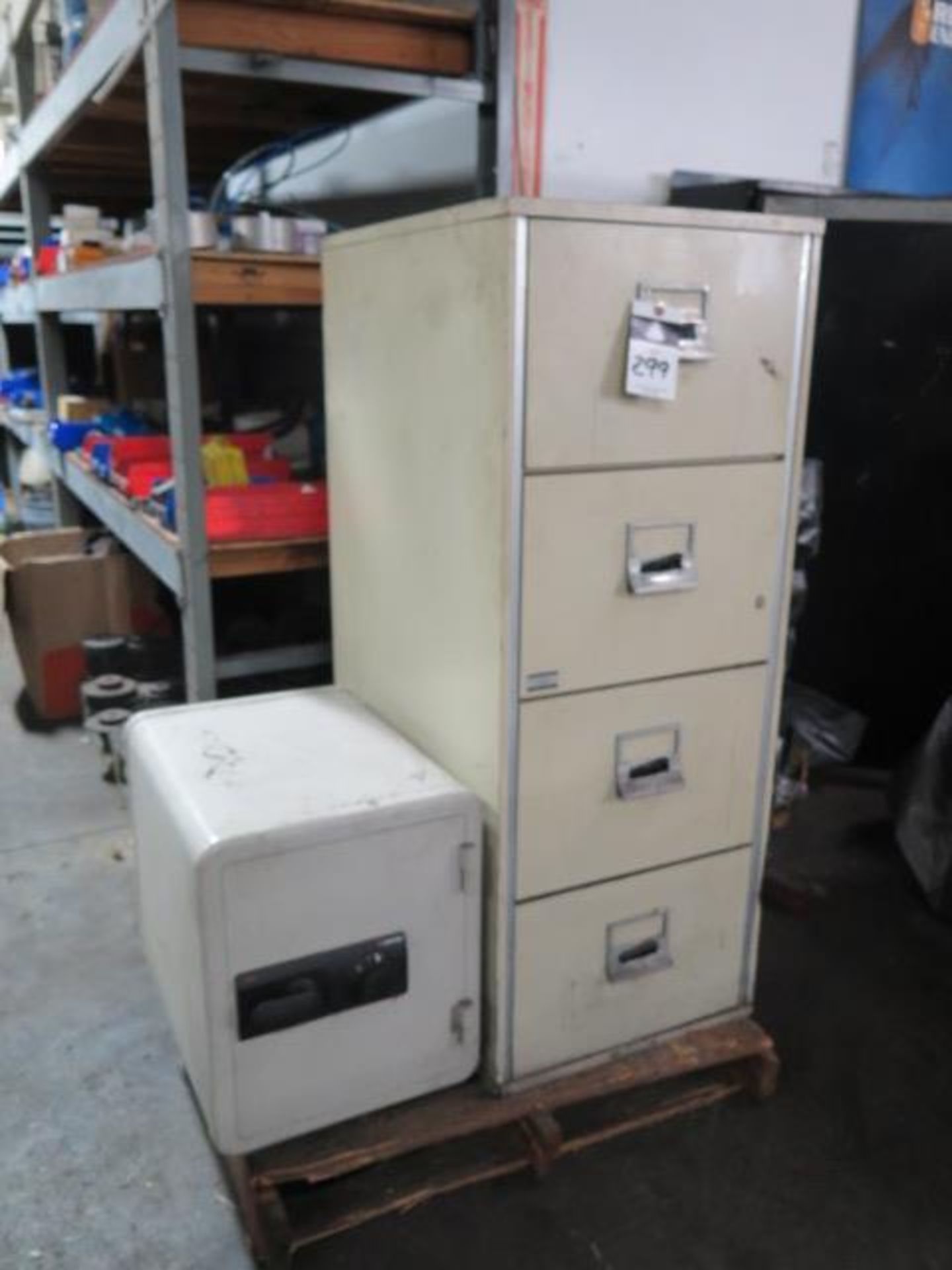 Sentry Safe (NO COMBO) and Fireproof File Cabinet (NO KEYS) (SOLD AS-IS - NO WARRANTY)