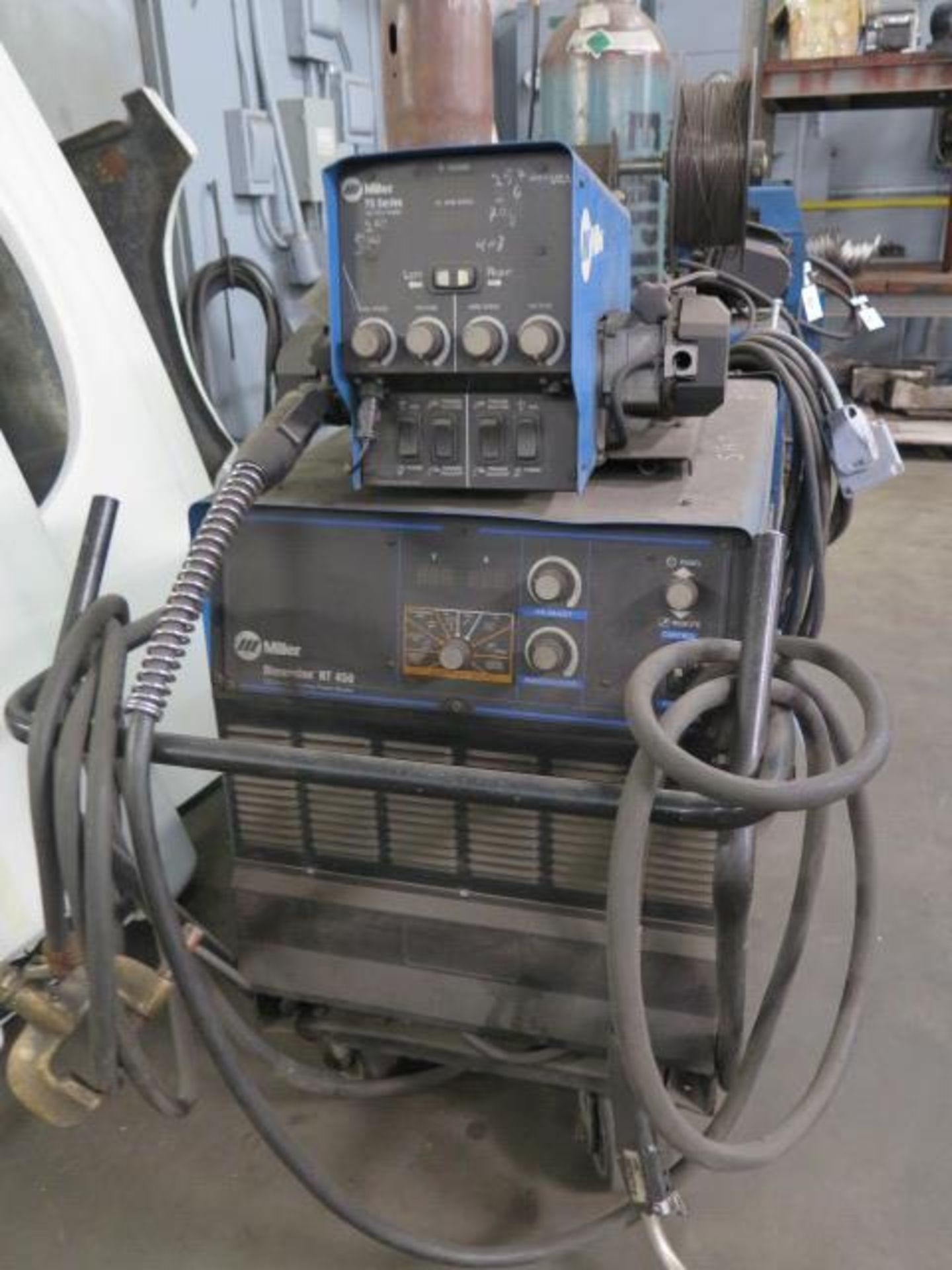 Miller Dimension NT450 CC/CV-DC Arc Welding Power Source w/ Miller 70 Series SOLD AS IS