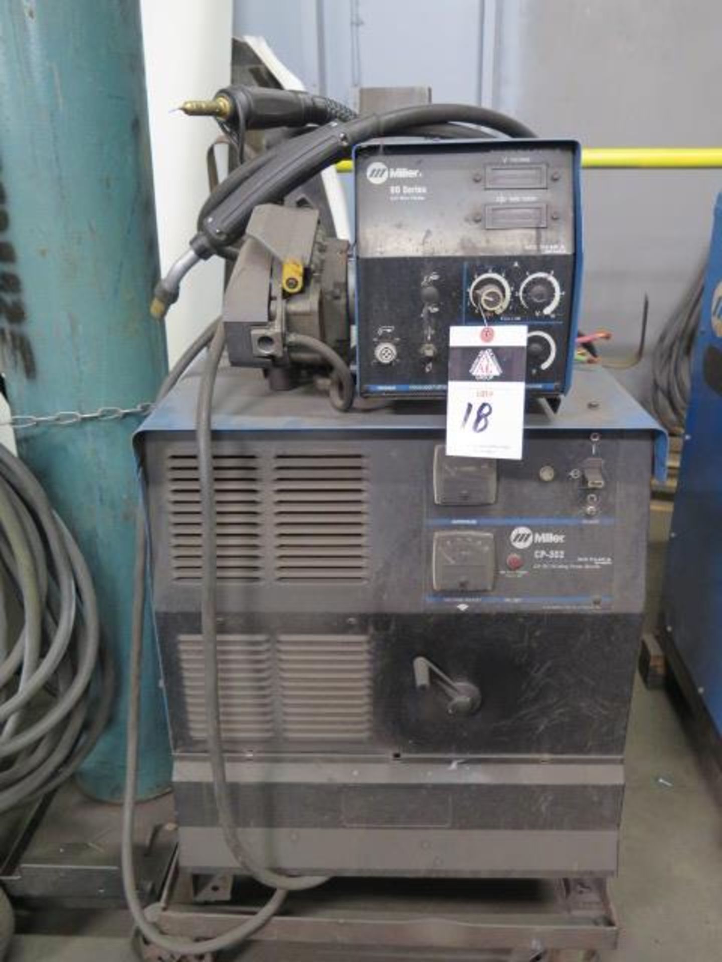 Miller CP-302 CVCV-DC Arc Welding Power Source w/ Miller 60 Series Wire Feeder (SOLD AS-IS - NO