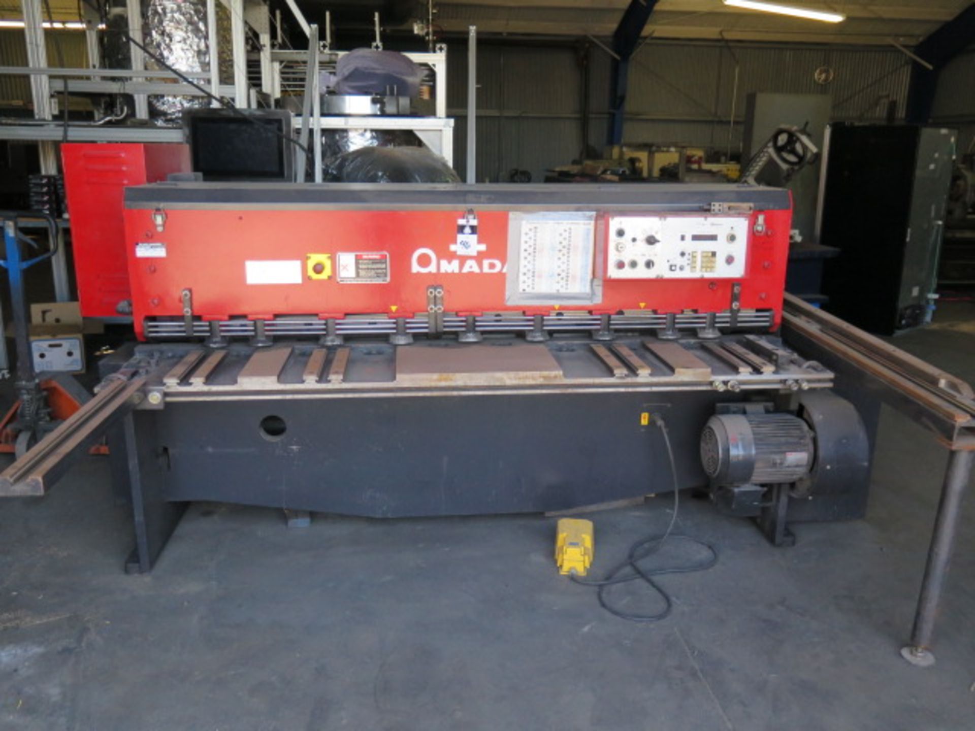 Amada M-2060 ¼” x 78” Power Shear s/n 20600705 w/ Amada Controls and BG, 88” Sq Arm, SOLD AS IS