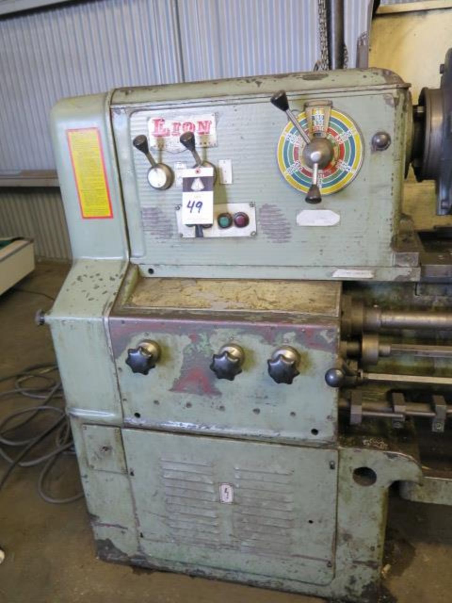 Lyon C10MB 22” x 64” Geared Head Gap Lathe s/n 10206 w/ 16-2000 RPM, 2 7/8” Spindle Bore, SOLD AS IS - Image 3 of 13