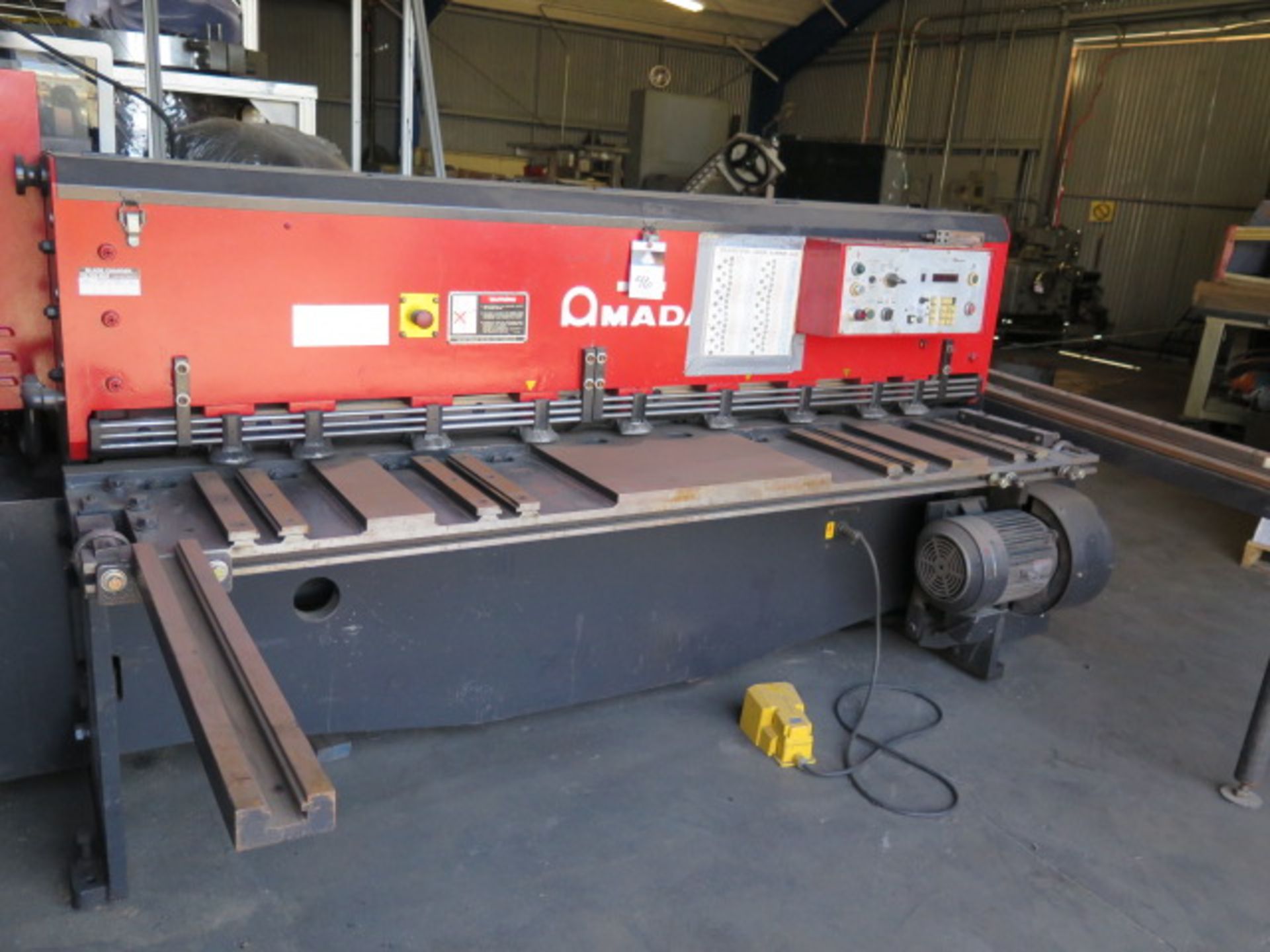 Amada M-2060 ¼” x 78” Power Shear s/n 20600705 w/ Amada Controls and BG, 88” Sq Arm, SOLD AS IS - Image 2 of 12