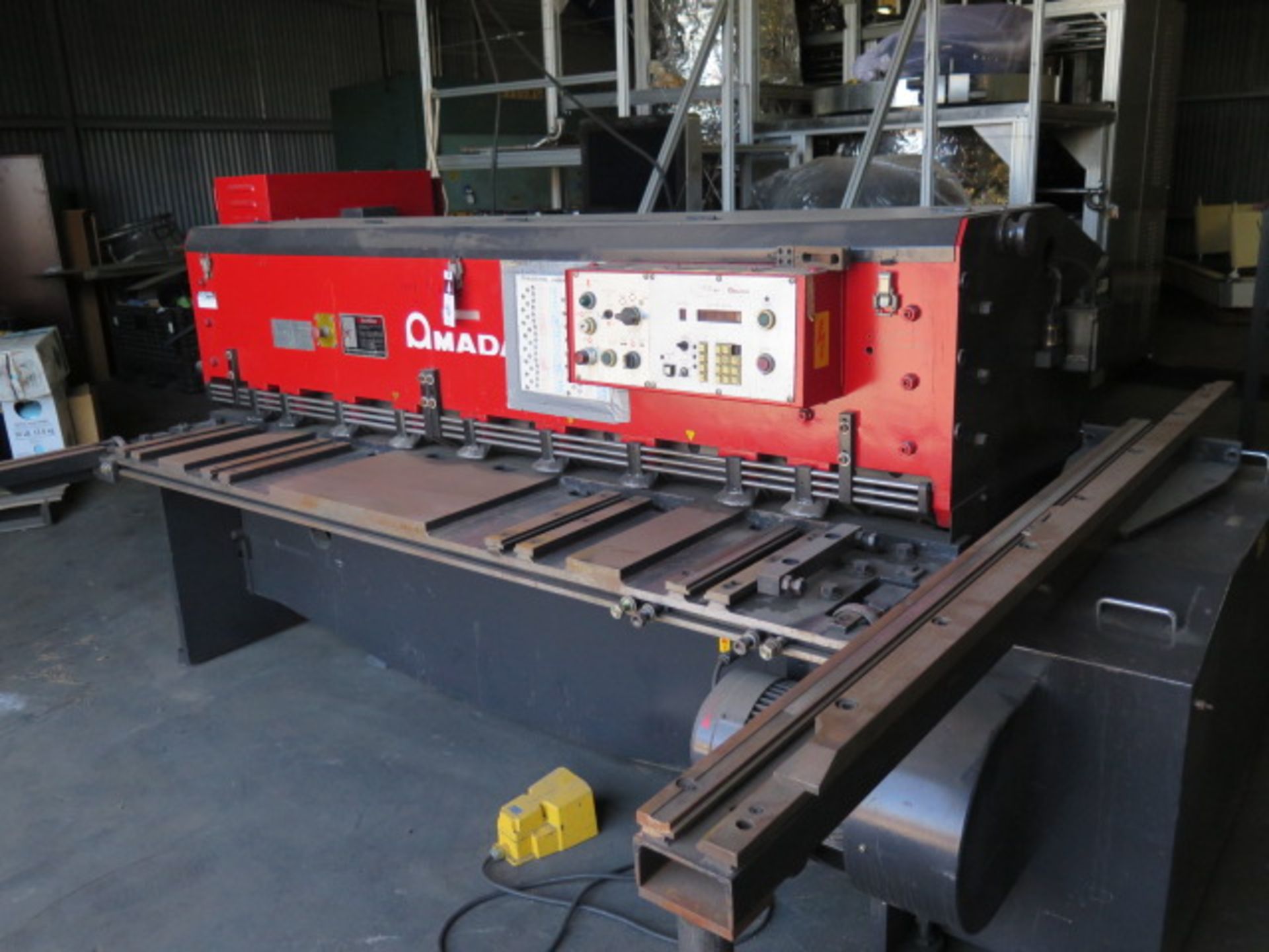 Amada M-2060 ¼” x 78” Power Shear s/n 20600705 w/ Amada Controls and BG, 88” Sq Arm, SOLD AS IS - Image 3 of 12