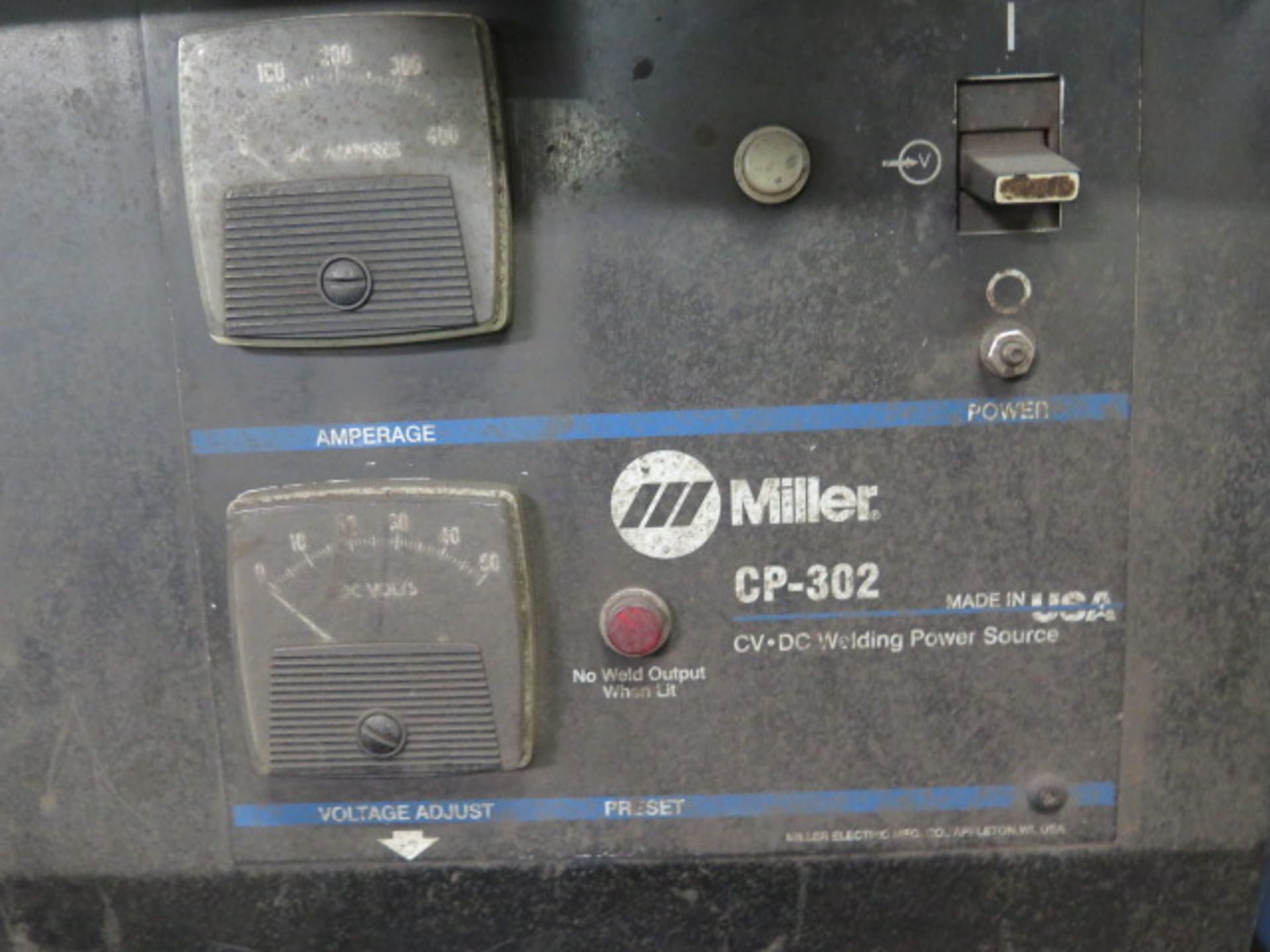 Miller CP-302 CVCV-DC Arc Welding Power Source w/ Miller 60 Series Wire Feeder (SOLD AS-IS - NO - Image 8 of 8