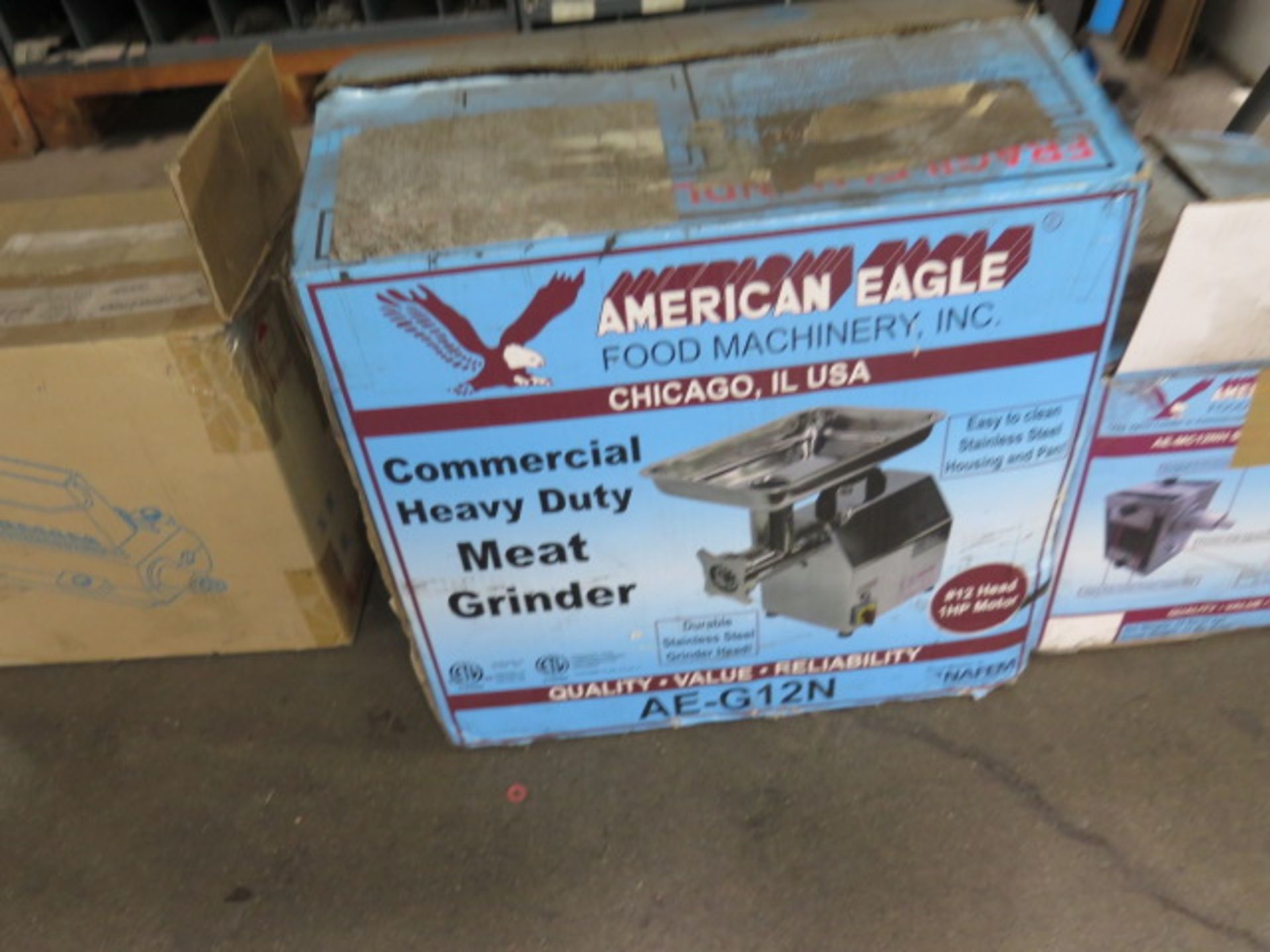 American Eagle AE-G12N Commercial Meat Grinder, AE-MC12NH Commercial Meat Cutter, SOLD AS IS - Image 2 of 10