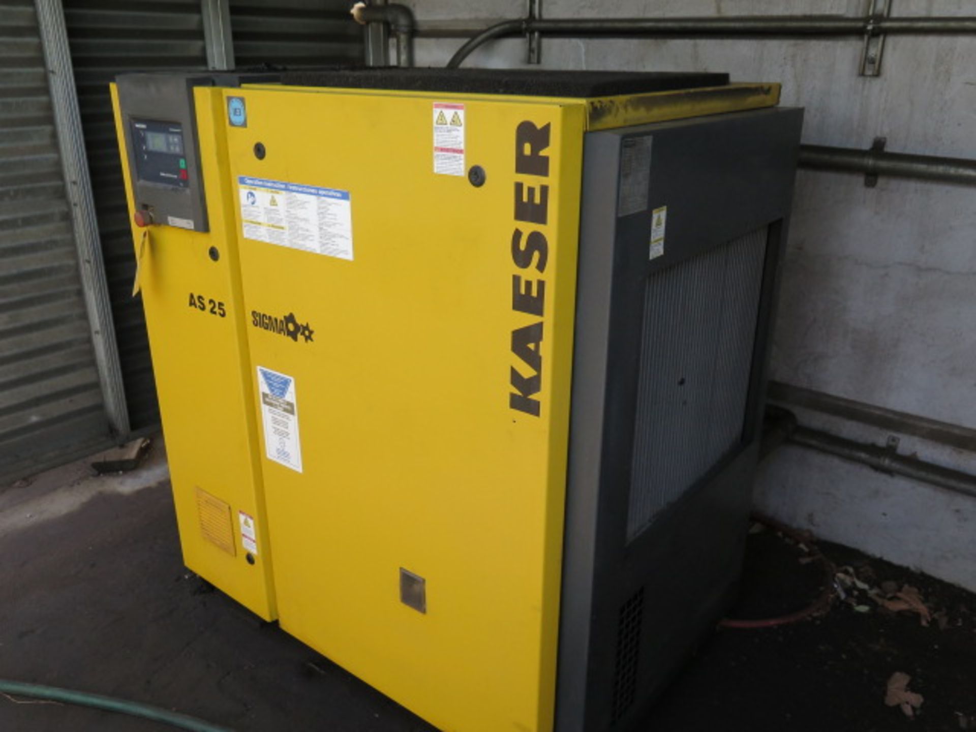 Kaeser AS25 25Hp Rotary Air Compressor s/n 1210 w/ New Motor 9/1/22, Kaeser Sigma Digital Controls - Image 2 of 8