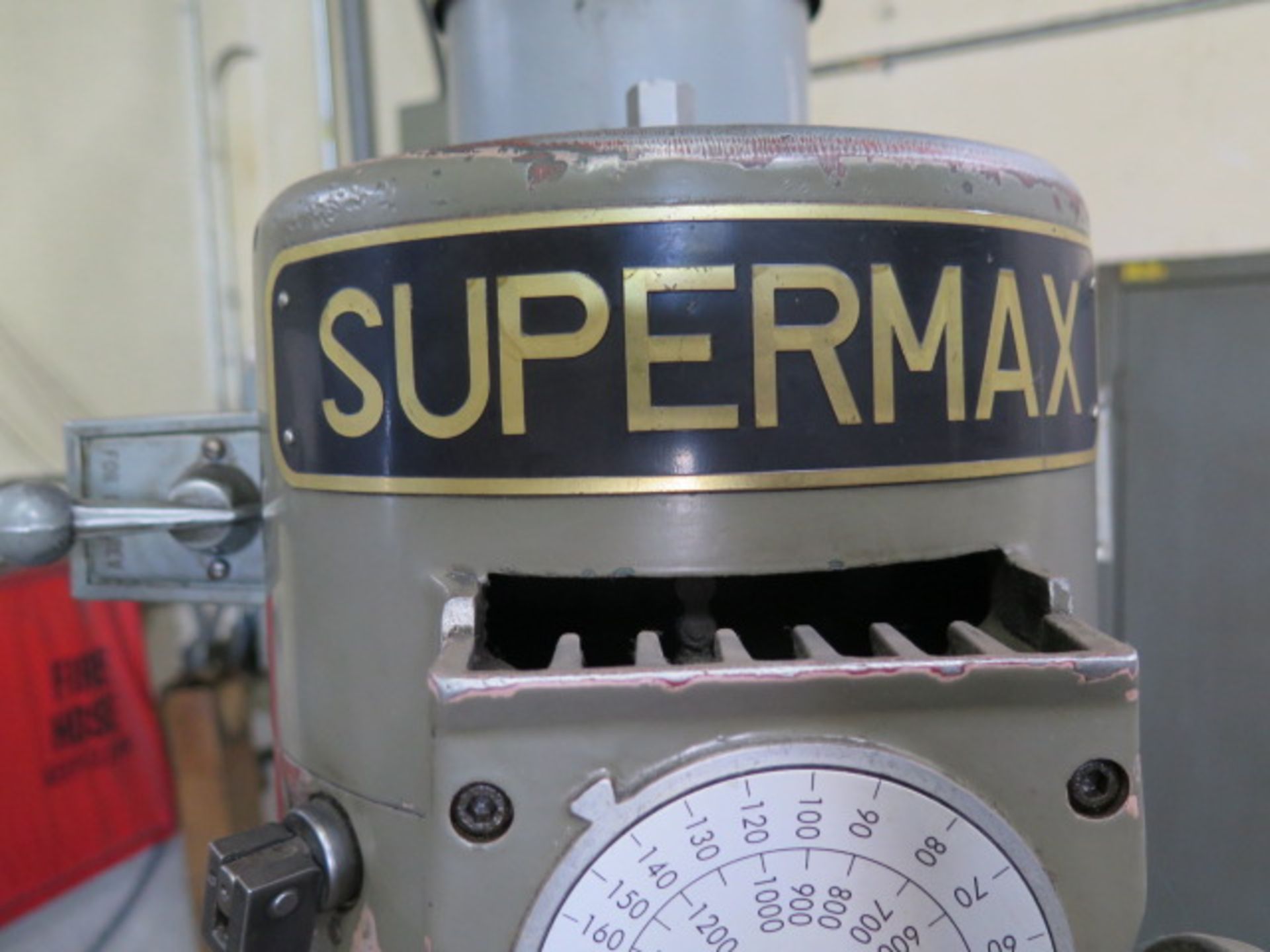 Supermax YC-1 1/2VA Vertical Mill s/n 1010525 w/ 60-4200 Dial Change RPM, Chrome Ways, PF SOLD AS IS - Image 9 of 9