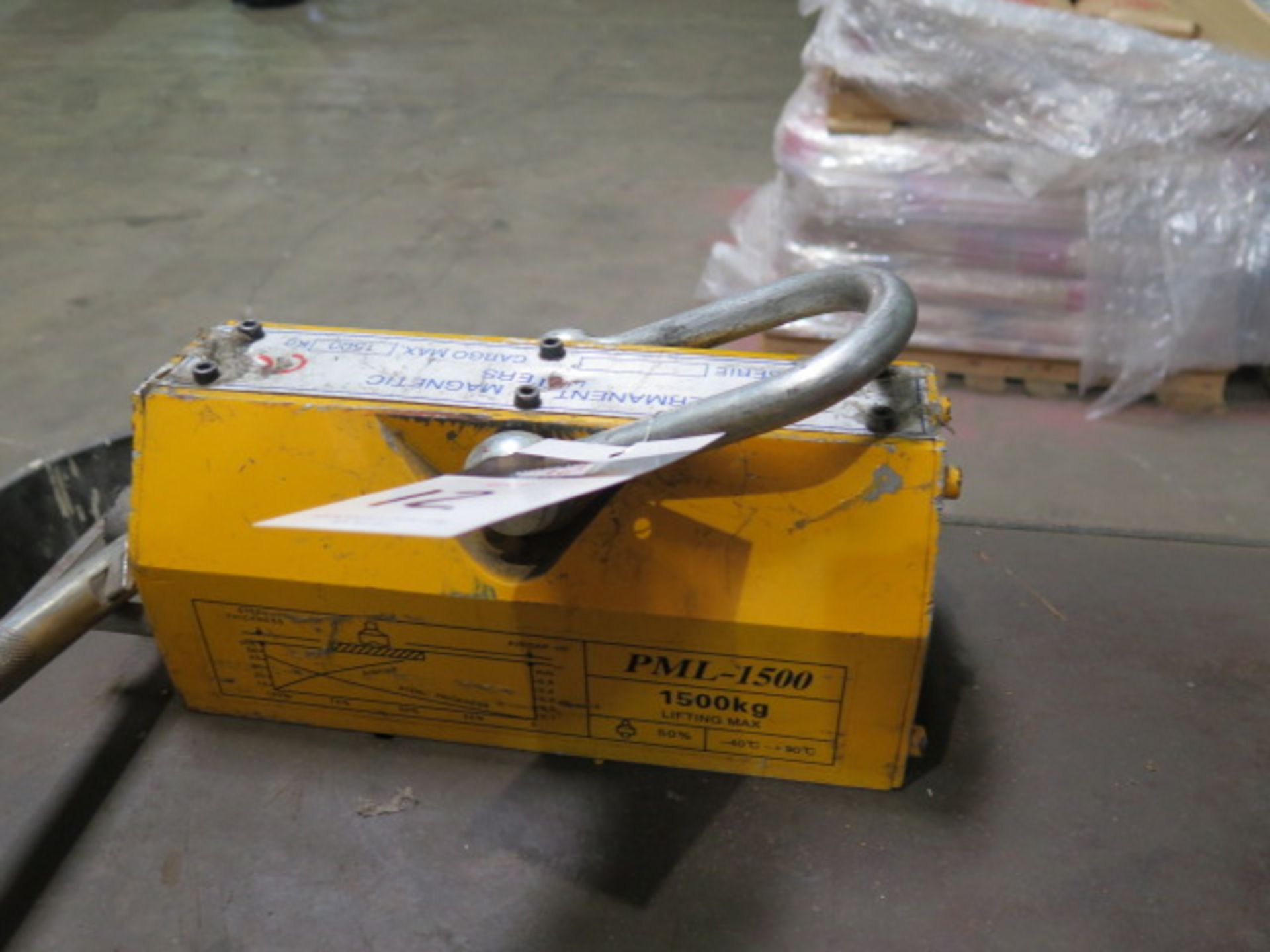 Permanent Magnet Lifters mdl. PML-1500 1500kg (3300 Lb.) Magnetic Lifting Clamp (SOLD AS-IS - NO - Image 4 of 5