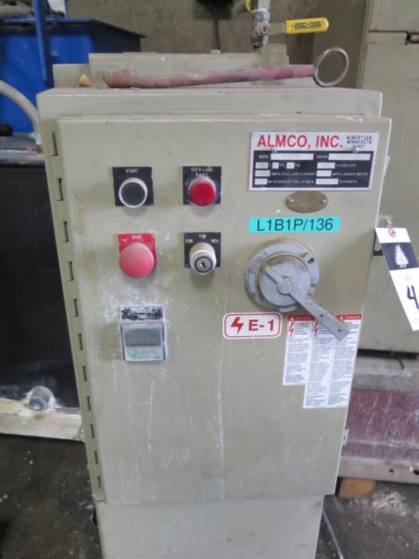 Almco V-17 DTC Media Tumbler s/n 050106 w/ Almco Controls, Slurry Dispenser, SOLD AS IS - Image 9 of 15