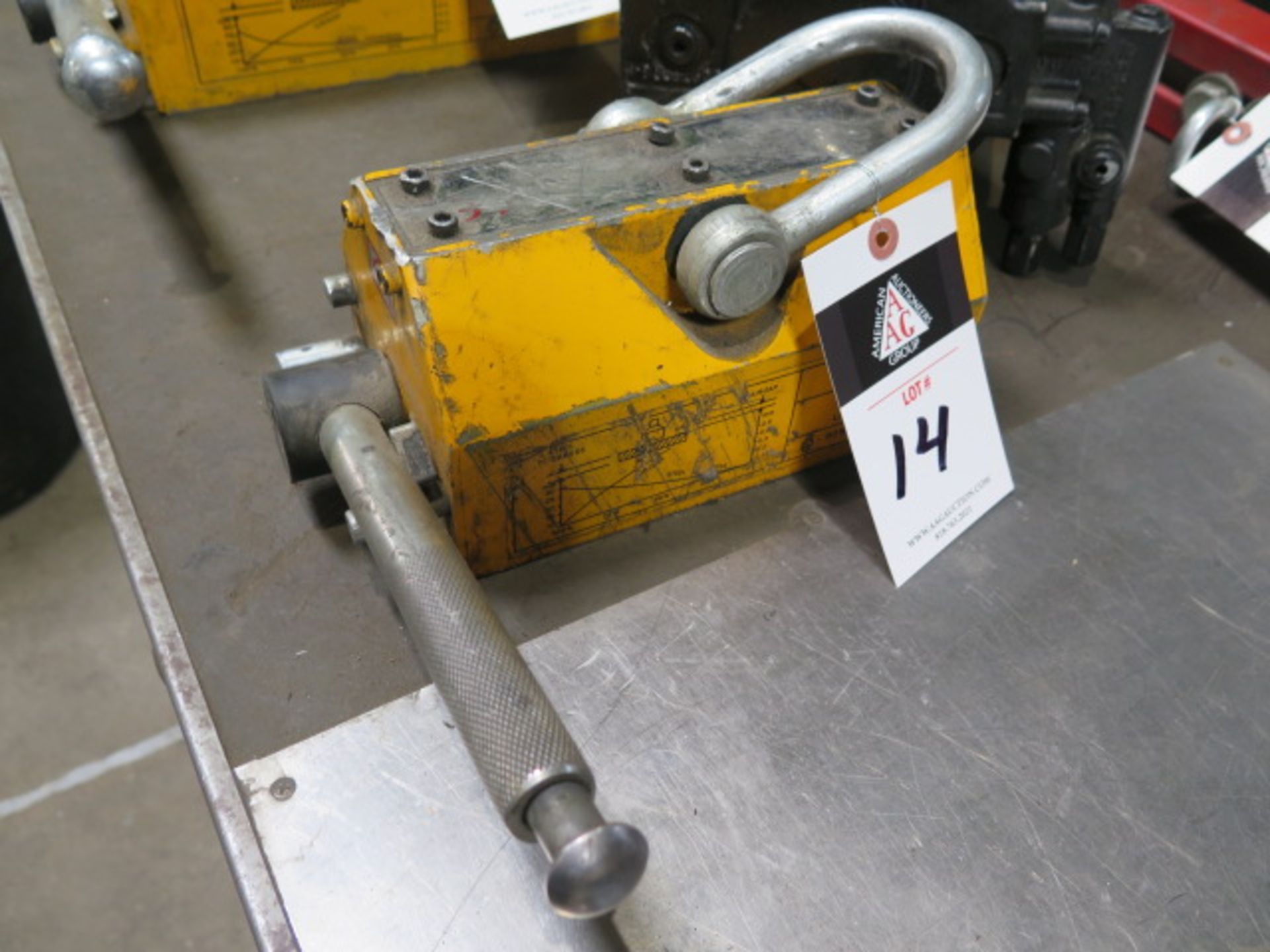 Permanent Magnet Lifters mdl. PML-6 600kg (1322 Lb.) Magnetic Lifting Clamp (SOLD AS-IS - NO