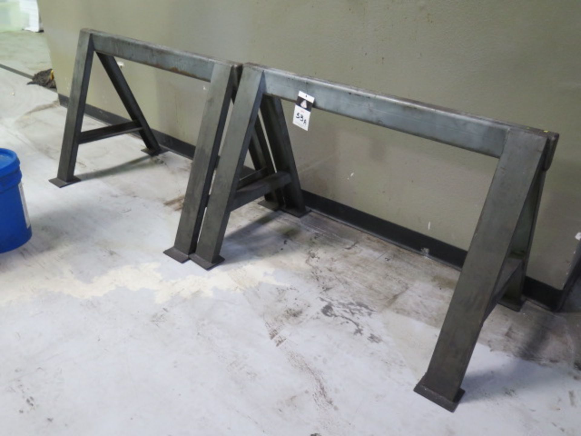 Steel Sawhorses (2) (SOLD AS-IS - NO WARRANTY)