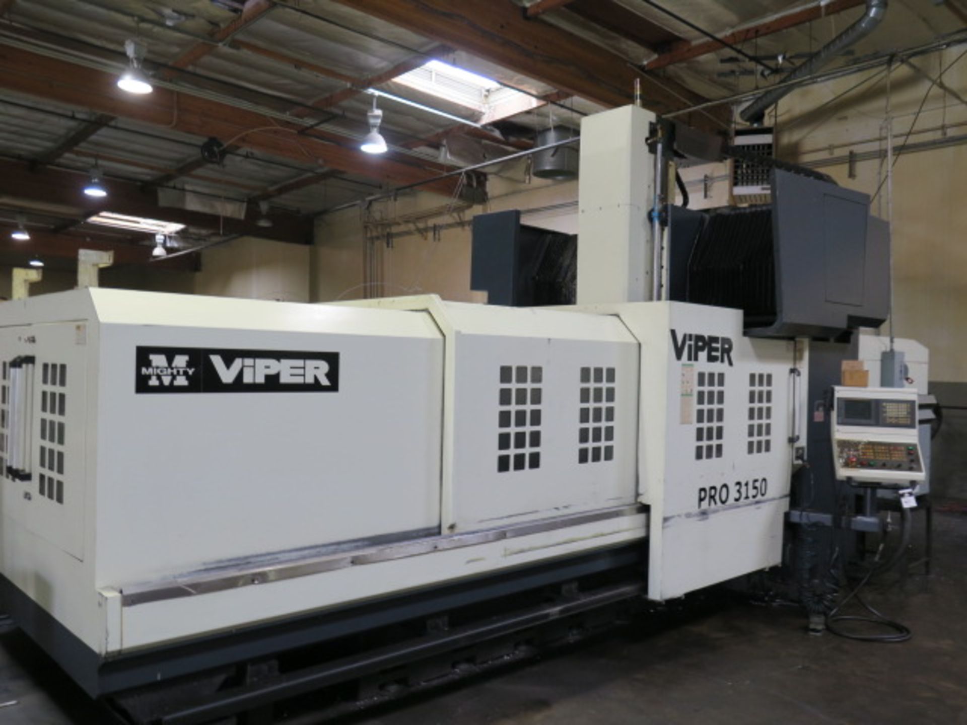 2008 Mighty Viper PRO 3150AG Bridge Style CNC VMC, s/n 010829 w/ Fanuc Series 21i-MB, SOLD AS IS - Image 2 of 21