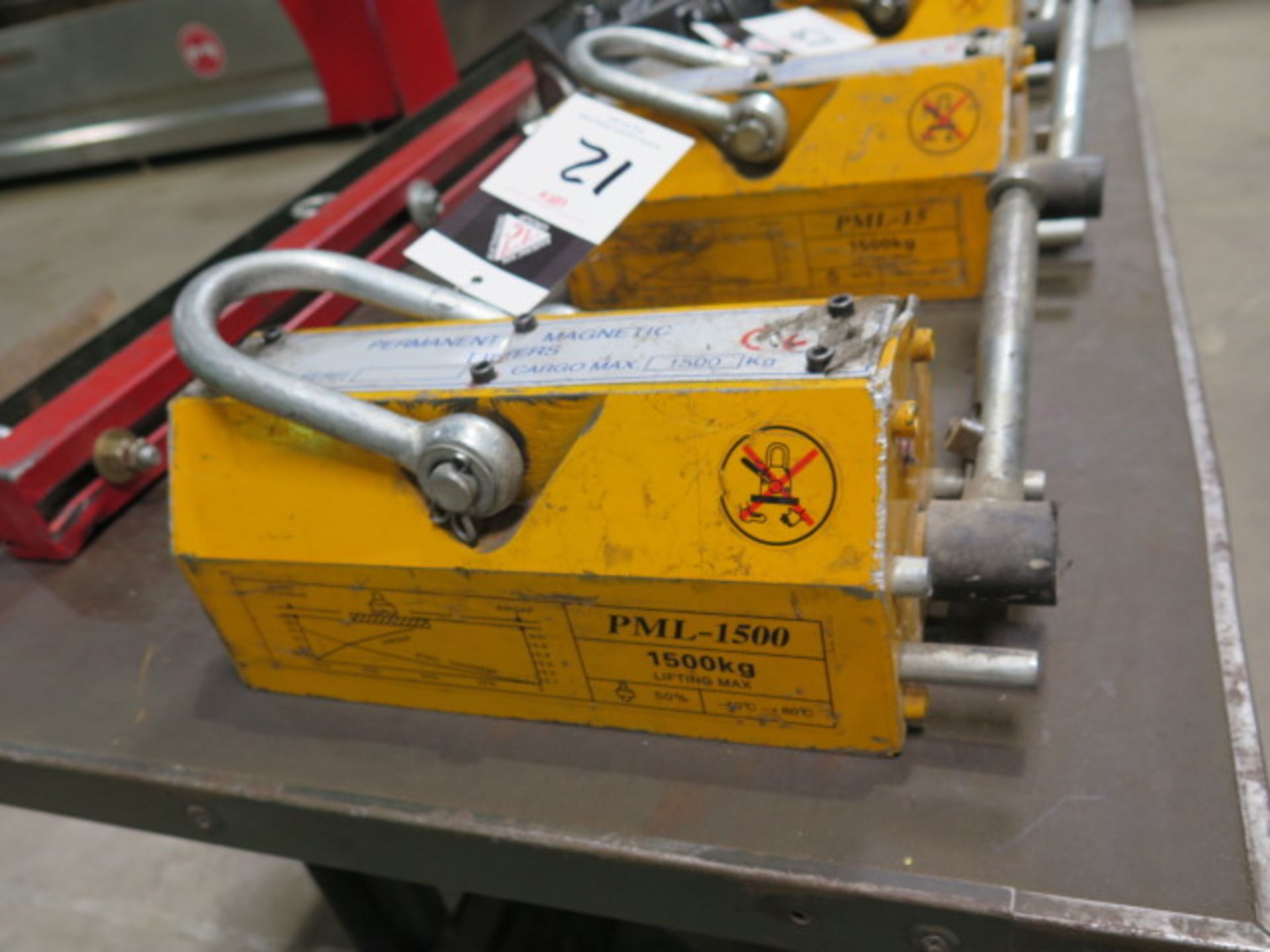 Permanent Magnet Lifters mdl. PML-1500 1500kg (3300 Lb.) Magnetic Lifting Clamp (SOLD AS-IS - NO - Image 2 of 5