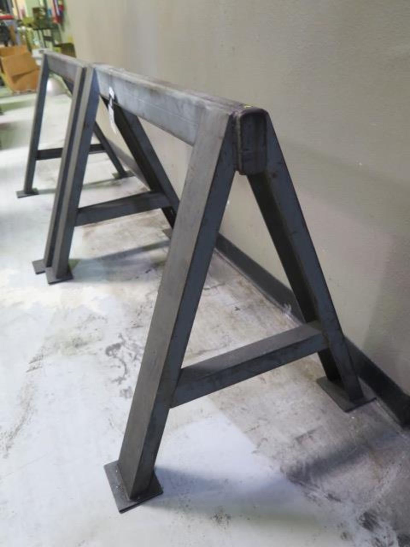Steel Sawhorses (2) (SOLD AS-IS - NO WARRANTY) - Image 3 of 4