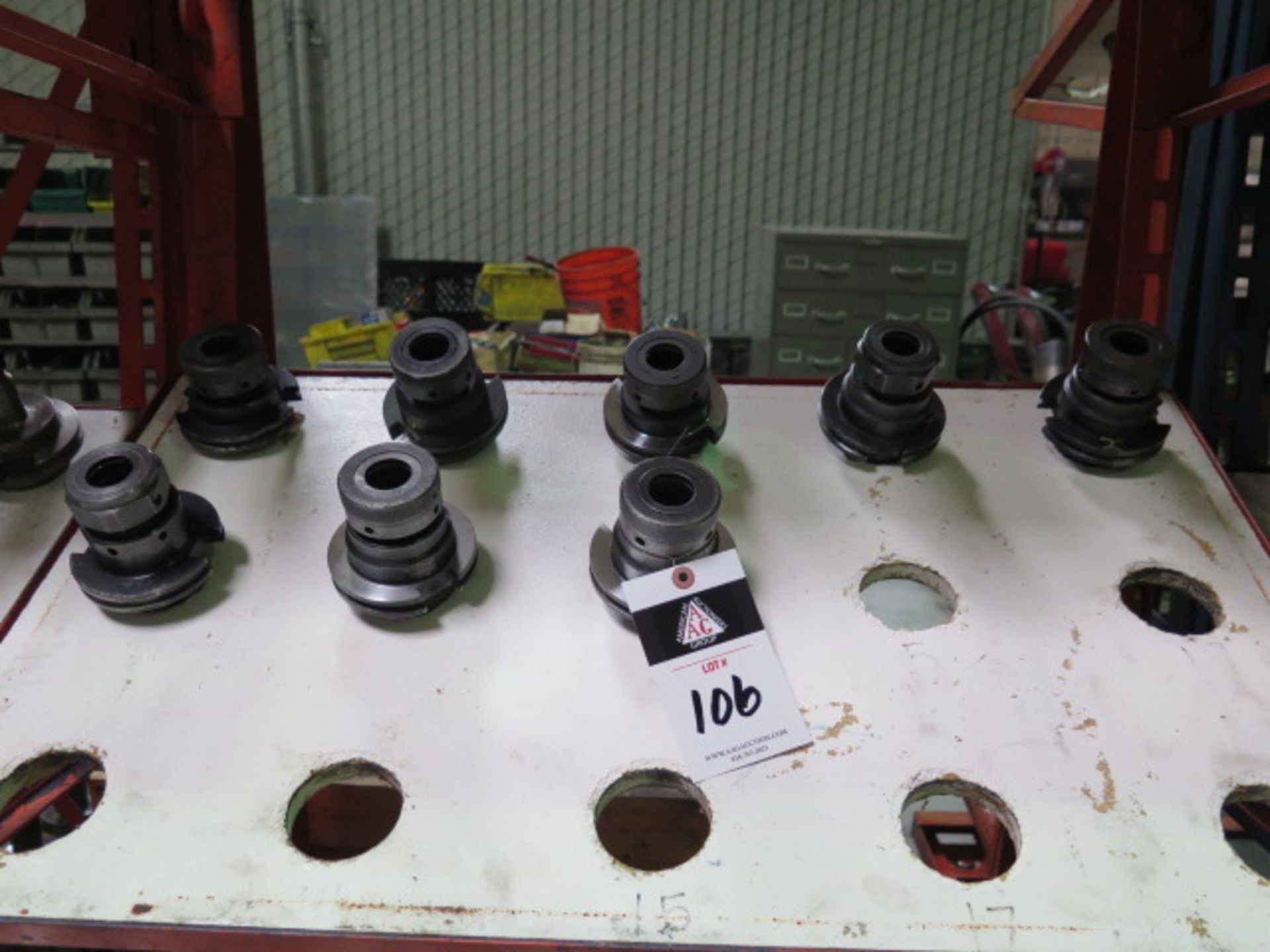 CAT-50 Taper TG100 Collet Chucks (8) (SOLD AS-IS - NO WARRANTY)