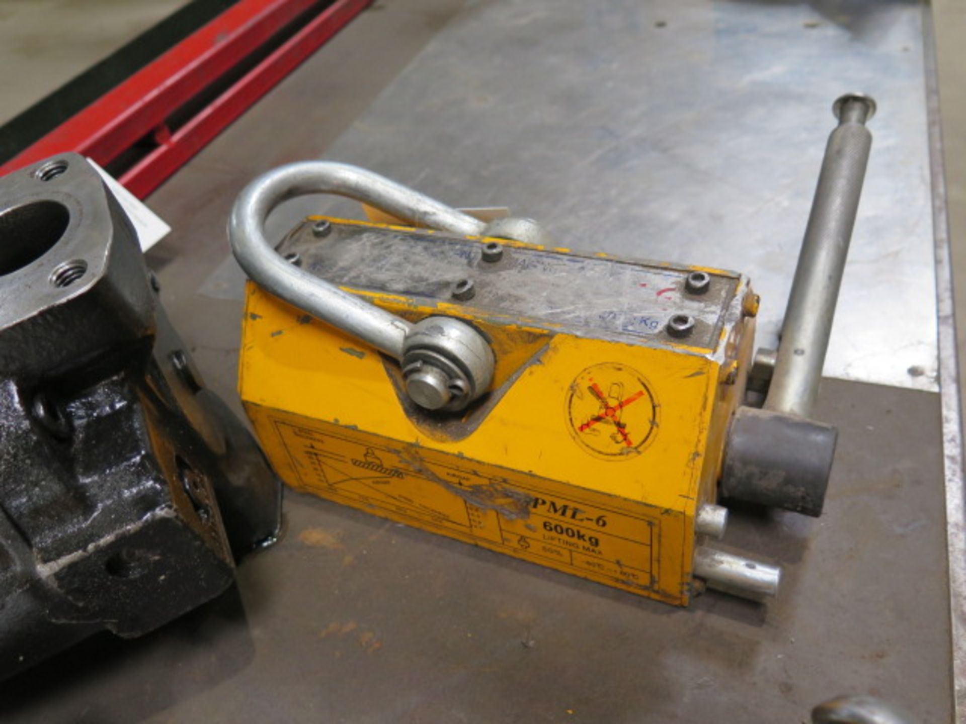 Permanent Magnet Lifters mdl. PML-6 600kg (1322 Lb.) Magnetic Lifting Clamp (SOLD AS-IS - NO - Image 3 of 4