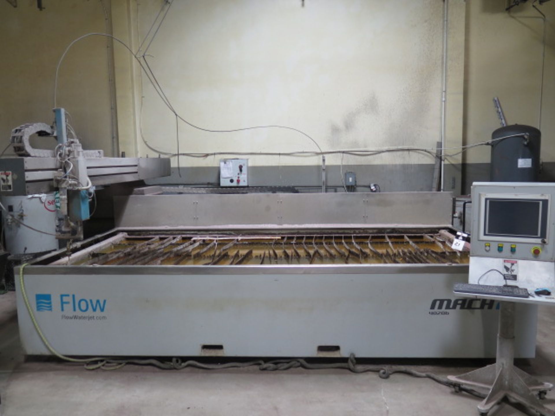 2014 Flow Mach-2 4020b CNC Waterjet Contour Machine s/n 140027 w/ Flow Controls, SOLD AS IS - Image 2 of 22