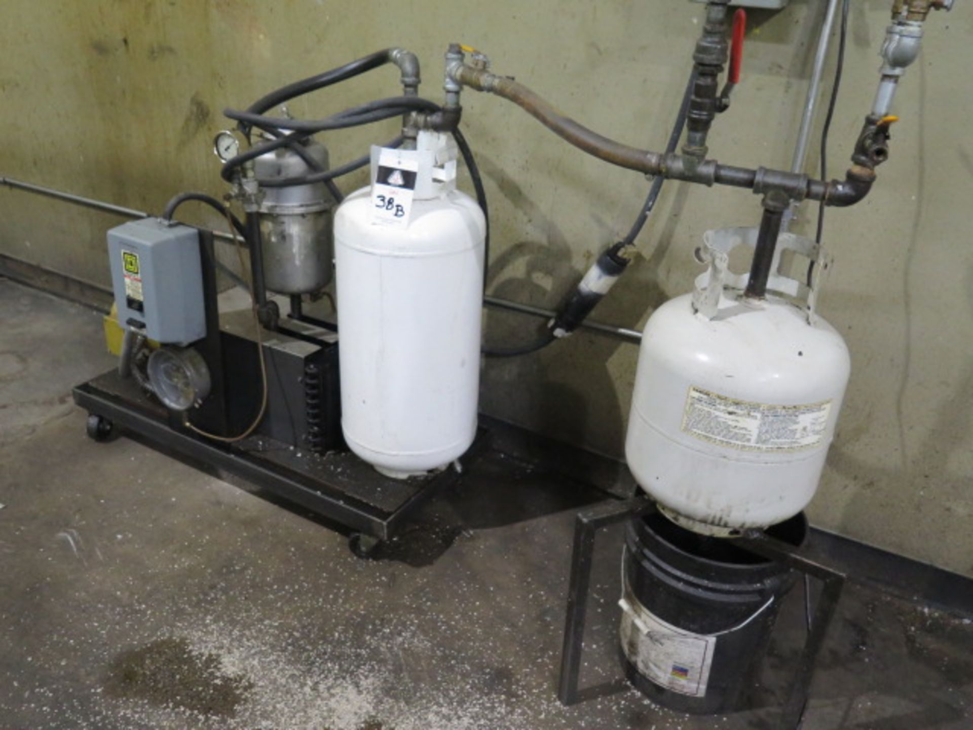 2Hp Vacuum Pump System w/ Tanks (SOLD AS-IS - NO WARRANTY)