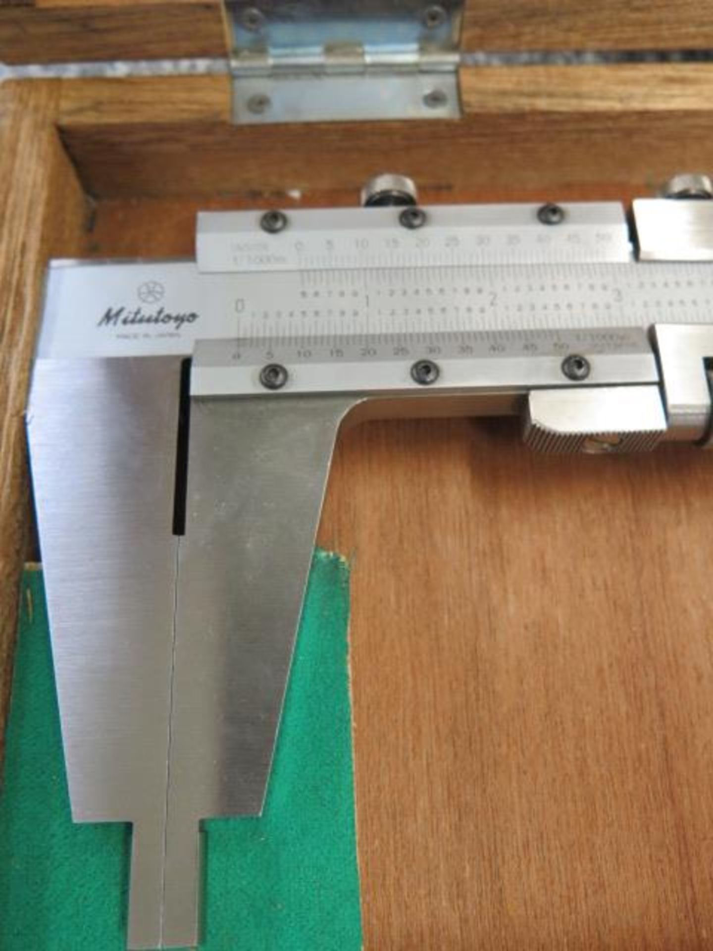 Mitutoyo 18" Vernier Caliper, Starrett 12" Vernier Caliper, Etalon 10" Vernier Caliper and (2) 6" Di - Image 3 of 12