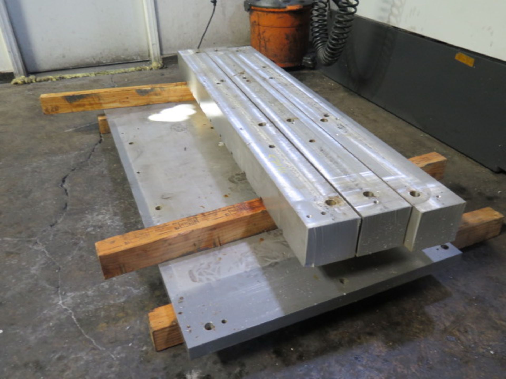 32" x 66" x 2" Aluminum Base Plate w/ (3) 5" x 5 1/2" x 66" Riser Blocks (SOLD AS-IS - NO WARRANTY) - Image 2 of 5