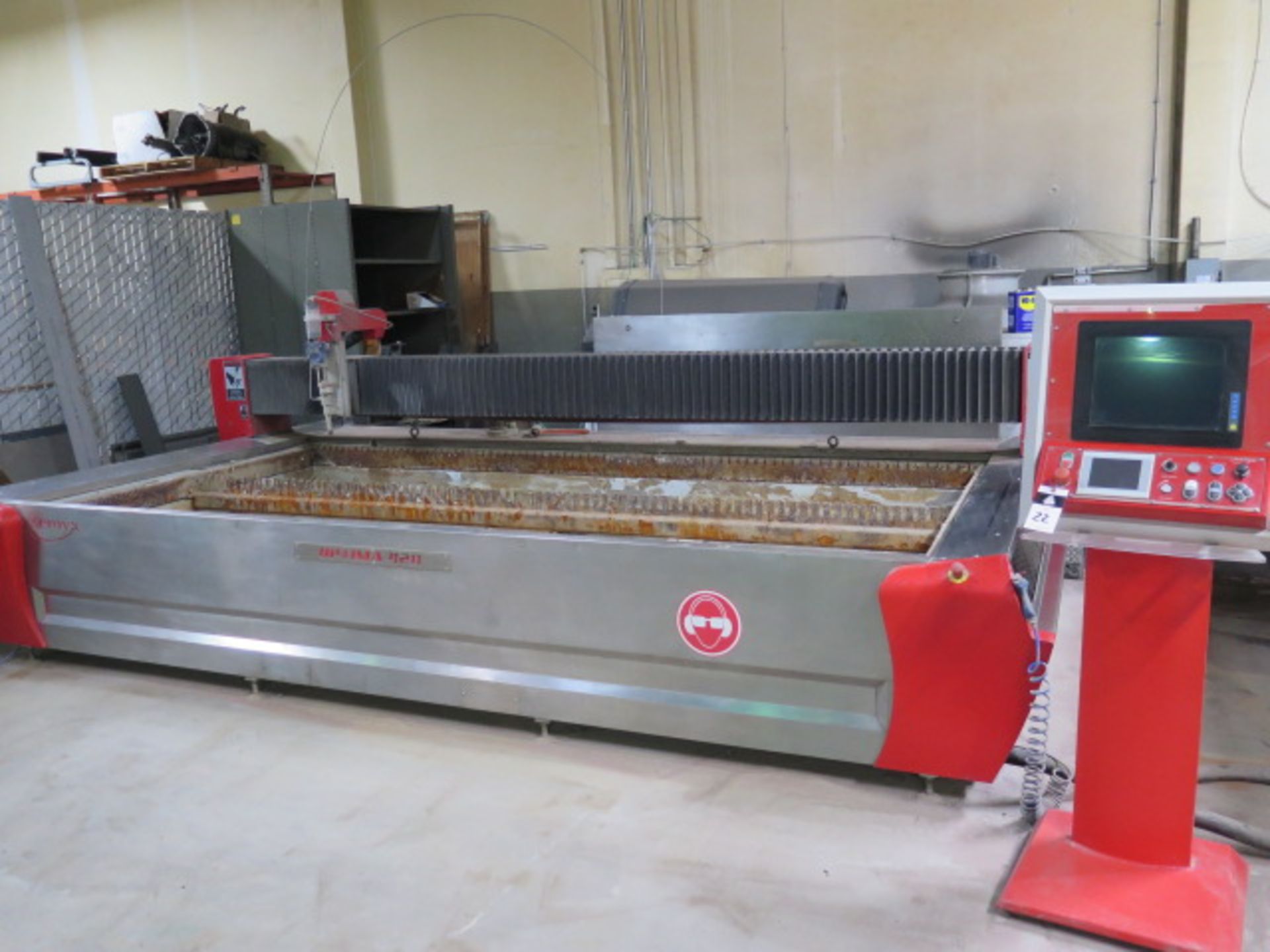 Semyx Optima 420 CNC Waterjet Contour Machine w/ Semyx Controls, 78” x 160” Cap., SOLD AS IS