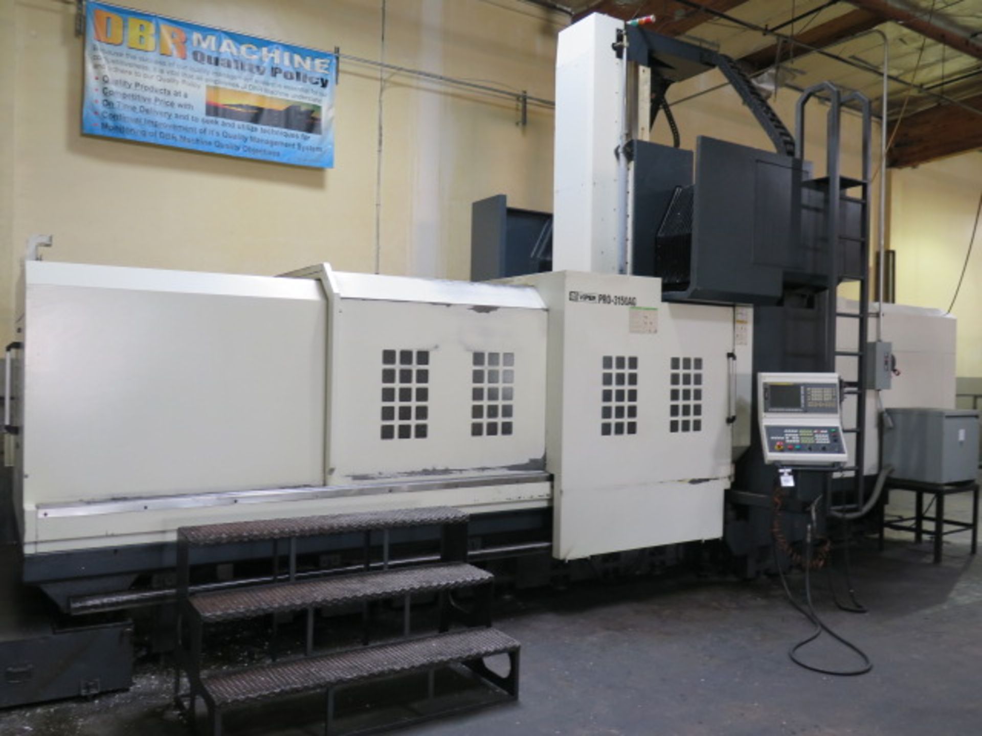 2012 Mighty Viper PRO 3150AG Bridge Style CNC VMC, s/n 017705 w/ Hartrol-Fanuc Expert 3, SOLD AS IS - Image 2 of 21