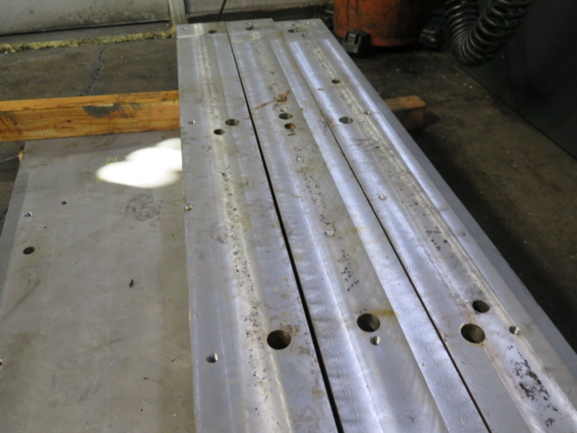 32" x 66" x 2" Aluminum Base Plate w/ (3) 5" x 5 1/2" x 66" Riser Blocks (SOLD AS-IS - NO WARRANTY) - Image 4 of 5