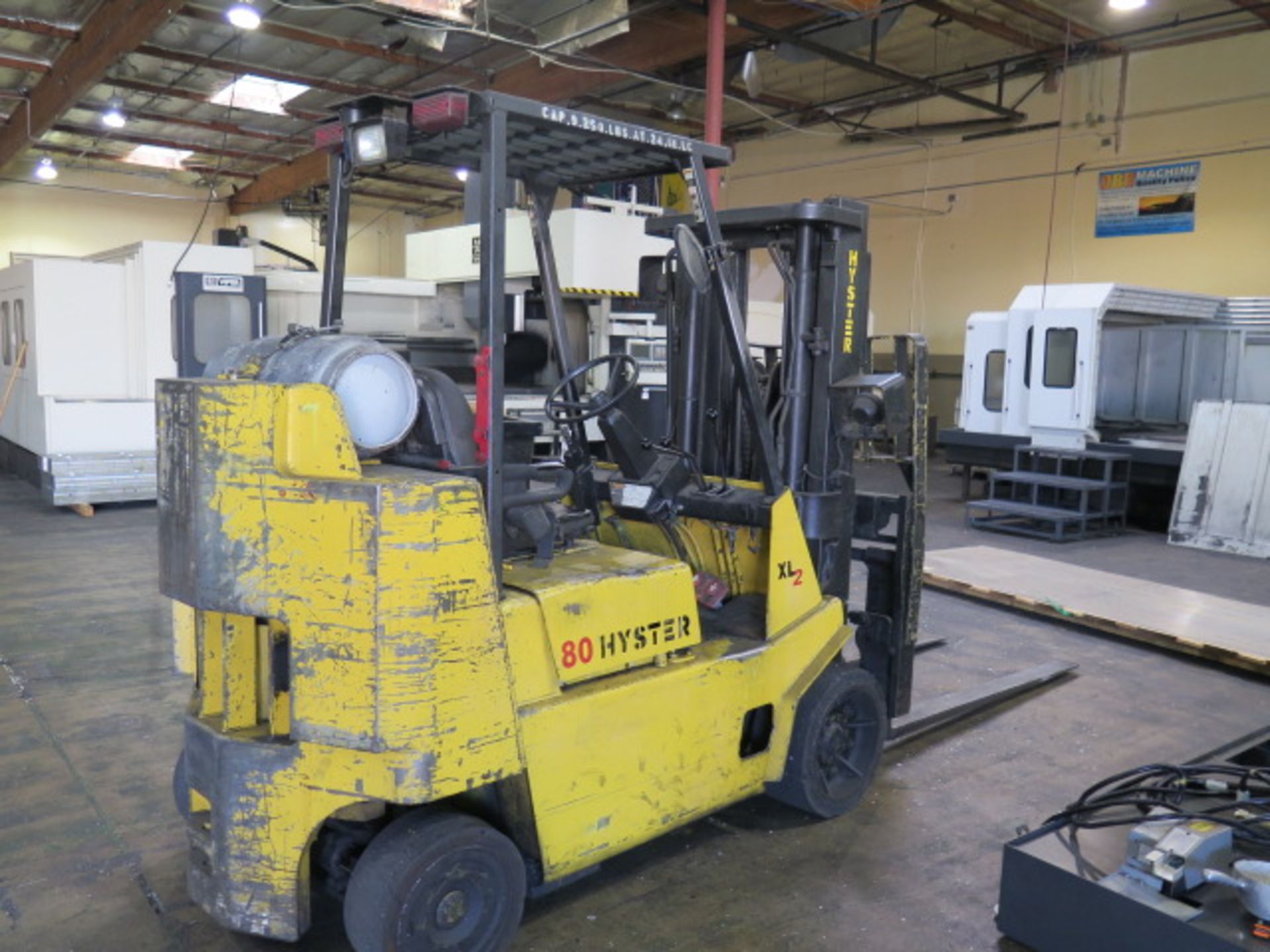 Hyster S80XLBCS 8000 Lb Cap LPG Forklift s/n Doo4D06798W w/ 3-Stage Mast, 170” Lift, SOLD AS IS