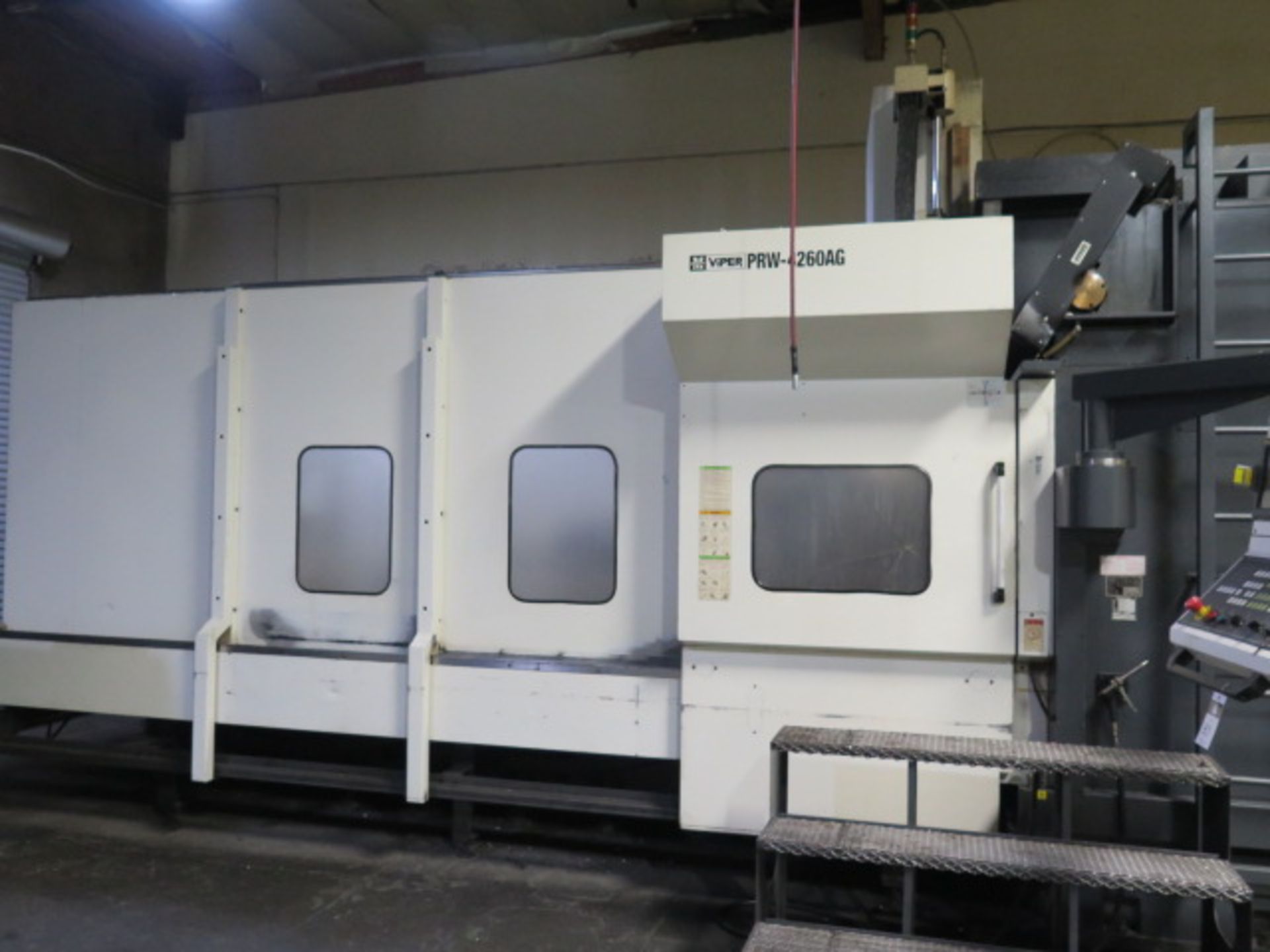 2011 Mighty Viper PRW-426LAG Bridge Style CNC VMC, s/n 016709 w/ Hartrol-Fanuc A1300, SOLD AS IS - Image 4 of 25