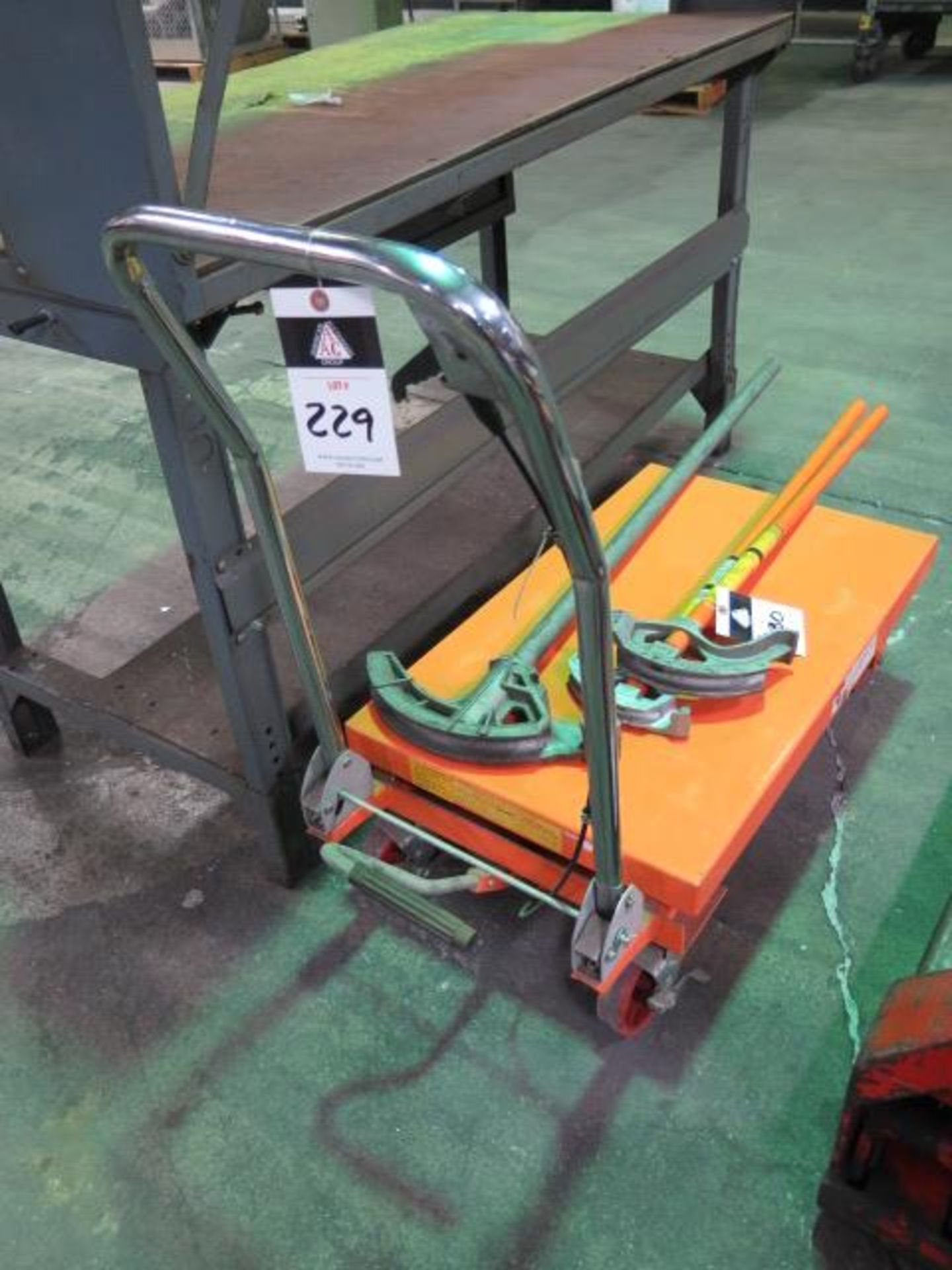 Central Hydraulics Hydraulic Die Lift Cart (SOLD AS-IS - NO WARRANTY)