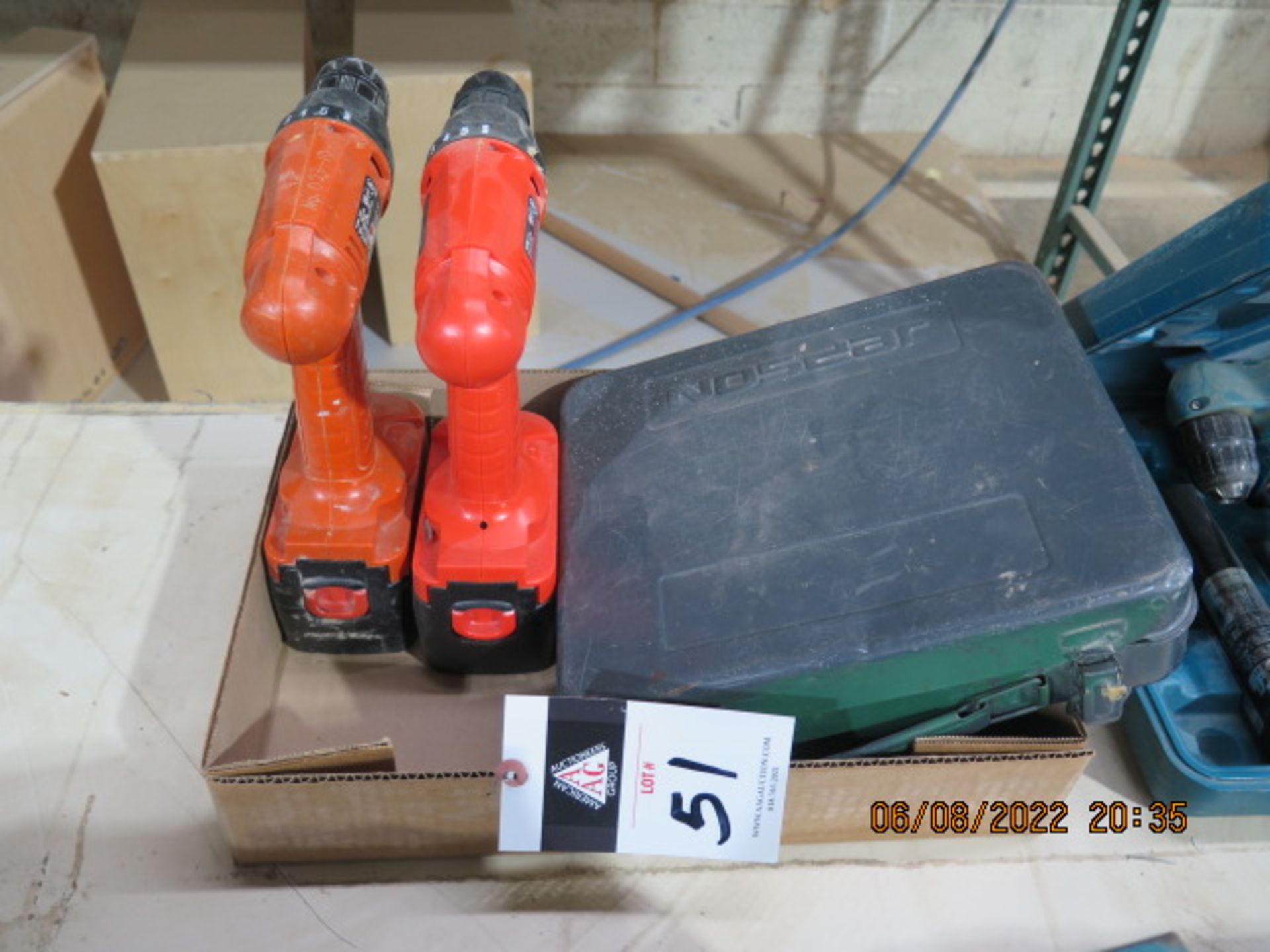 Misc Cordless Drills (3) (NO CHARGERS) (SOLD AS-IS - NO WARRANTY)