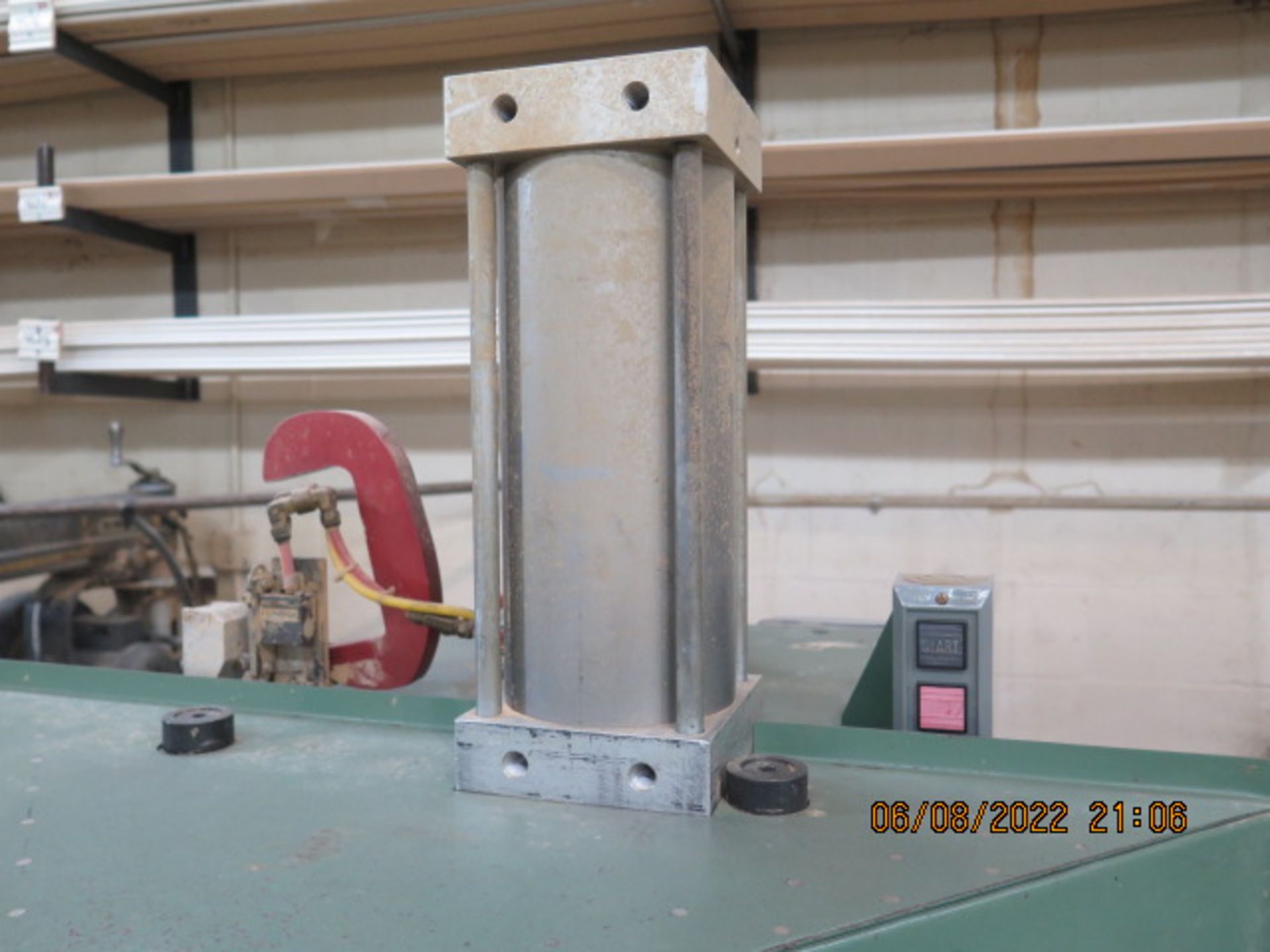 Cimmco DM100 Miter-Cut Saw s/n 8001 w/ Pneumatic Clamping and Feed, Fence System, SOLD AS IS - Image 7 of 10