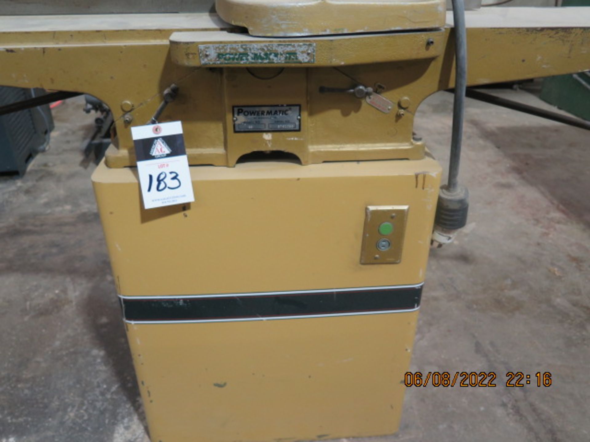 Powermatic mdl. 60 8” Jointer s/n 8761069 (SOLD AS-IS - NO WARRANTY) - Image 6 of 7