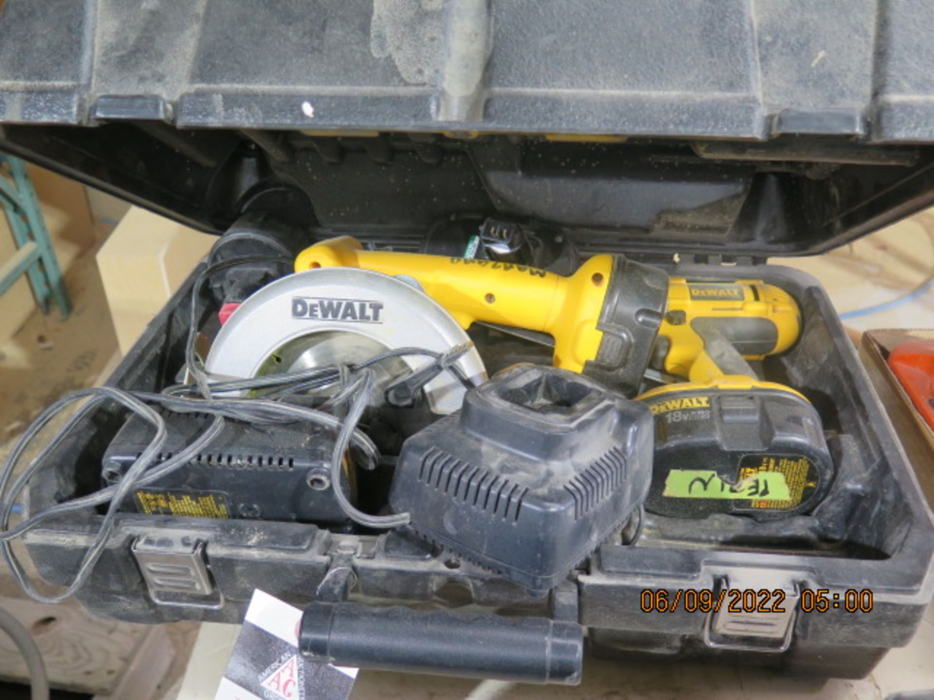 DeWalt Circular Saw and Drill Set w/ Charger (SOLD AS-IS - NO WARRANTY)