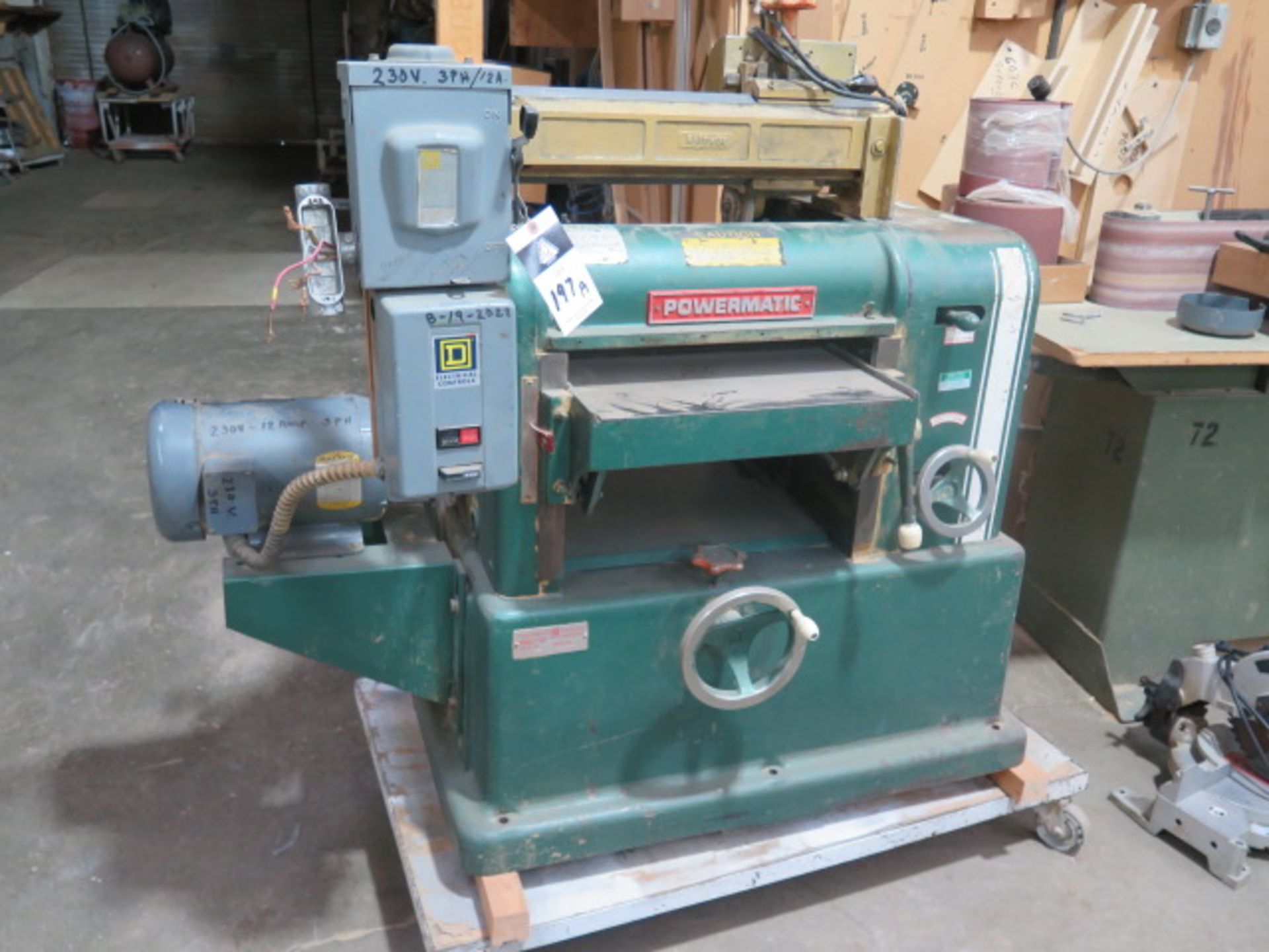 Powermatic mdl. 180 18" Planer s/n 8180181 w/ Blade Sharpening Attachment (SOLD AS-IS - NO WARRANTY) - Image 2 of 7