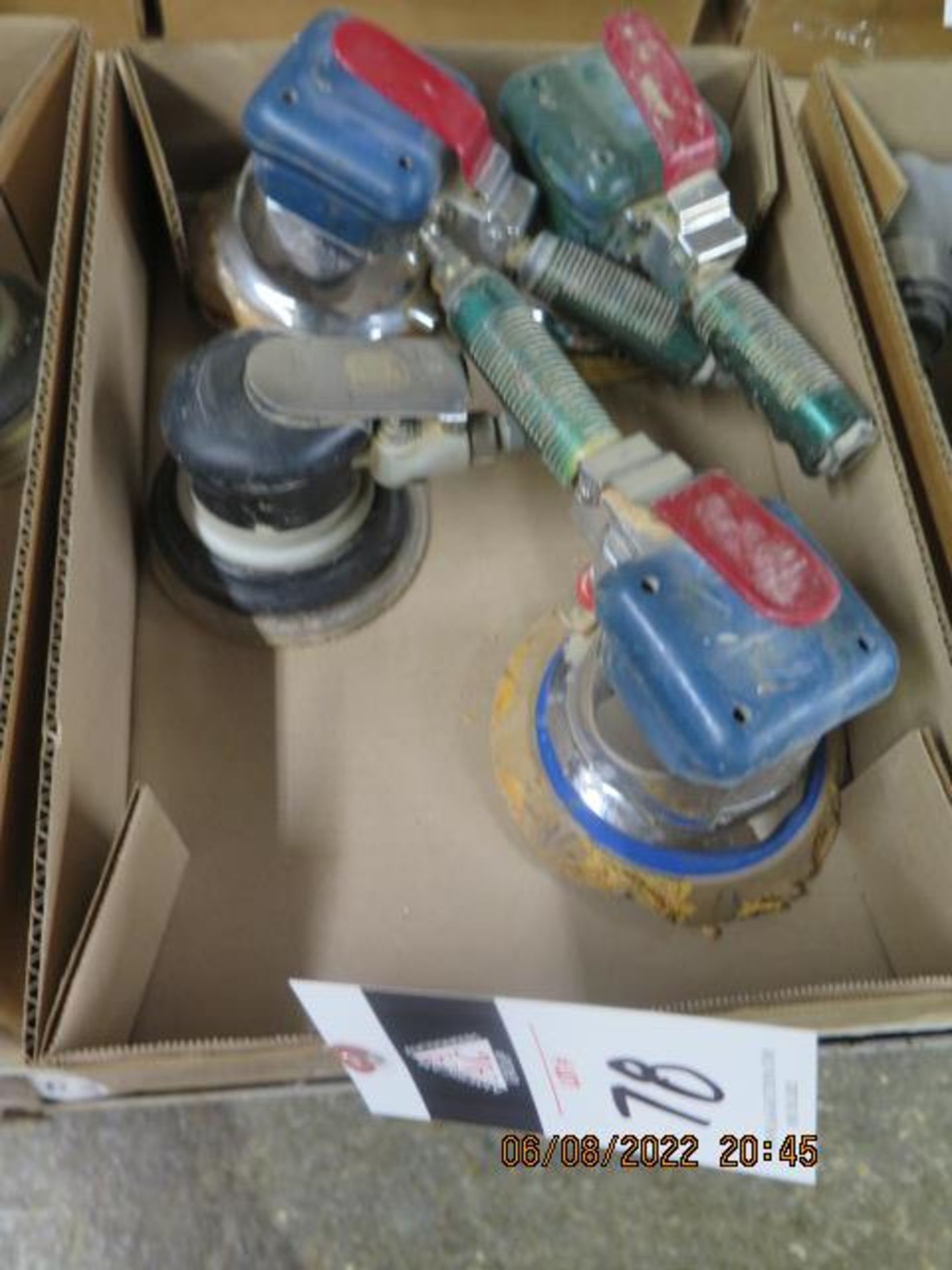 Pneumatic Orbital Sanders (4) (SOLD AS-IS - NO WARRANTY)