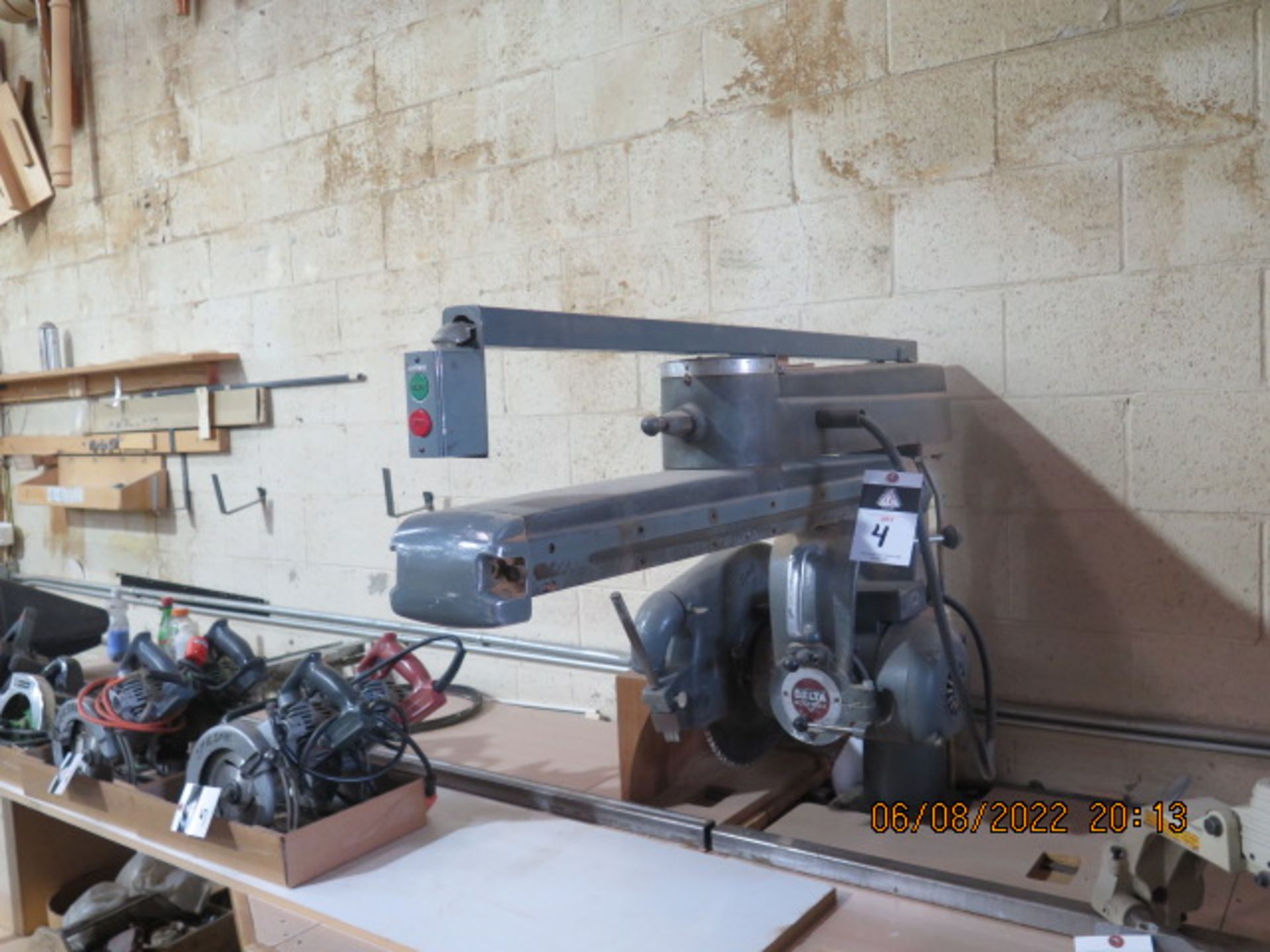 Delta mdl. 50-C Radial Arm Saw s/n CW6569 w/ 14’ Extended Table (SOLD AS-IS - NO WARRANTY) - Image 2 of 7