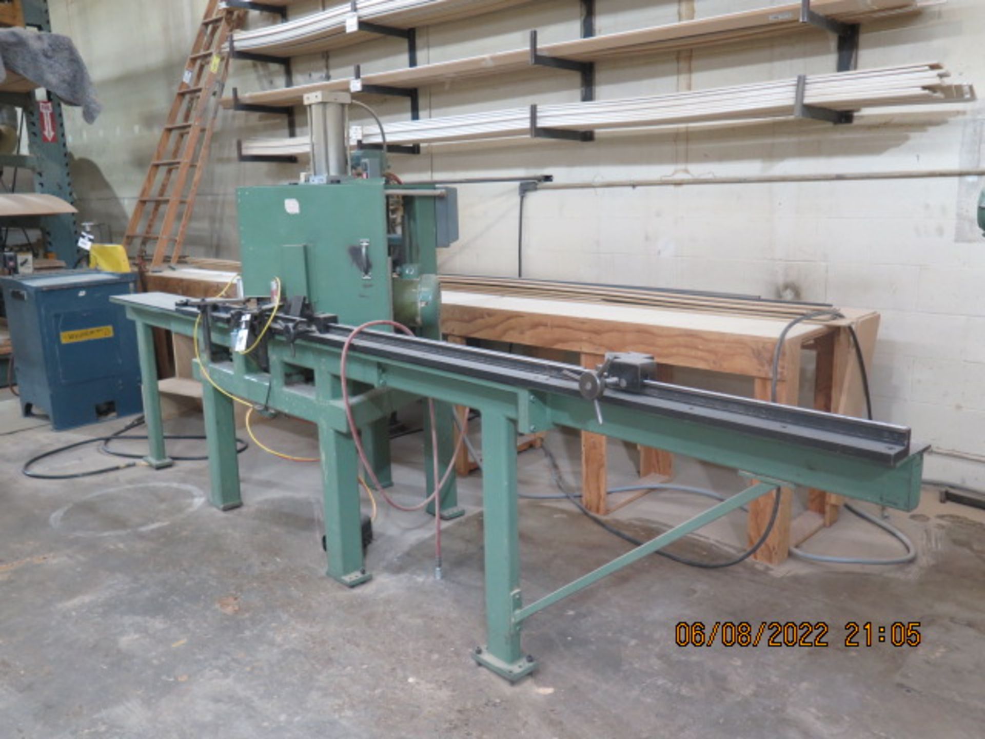Cimmco DM100 Miter-Cut Saw s/n 8001 w/ Pneumatic Clamping and Feed, Fence System, SOLD AS IS - Image 2 of 10