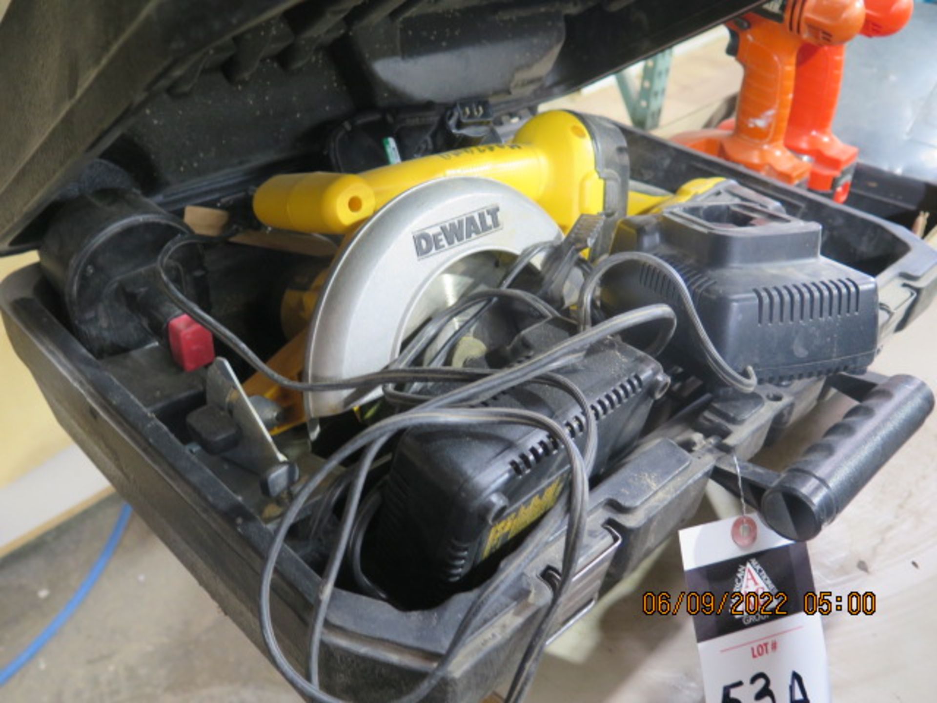 DeWalt Circular Saw and Drill Set w/ Charger (SOLD AS-IS - NO WARRANTY) - Image 2 of 5