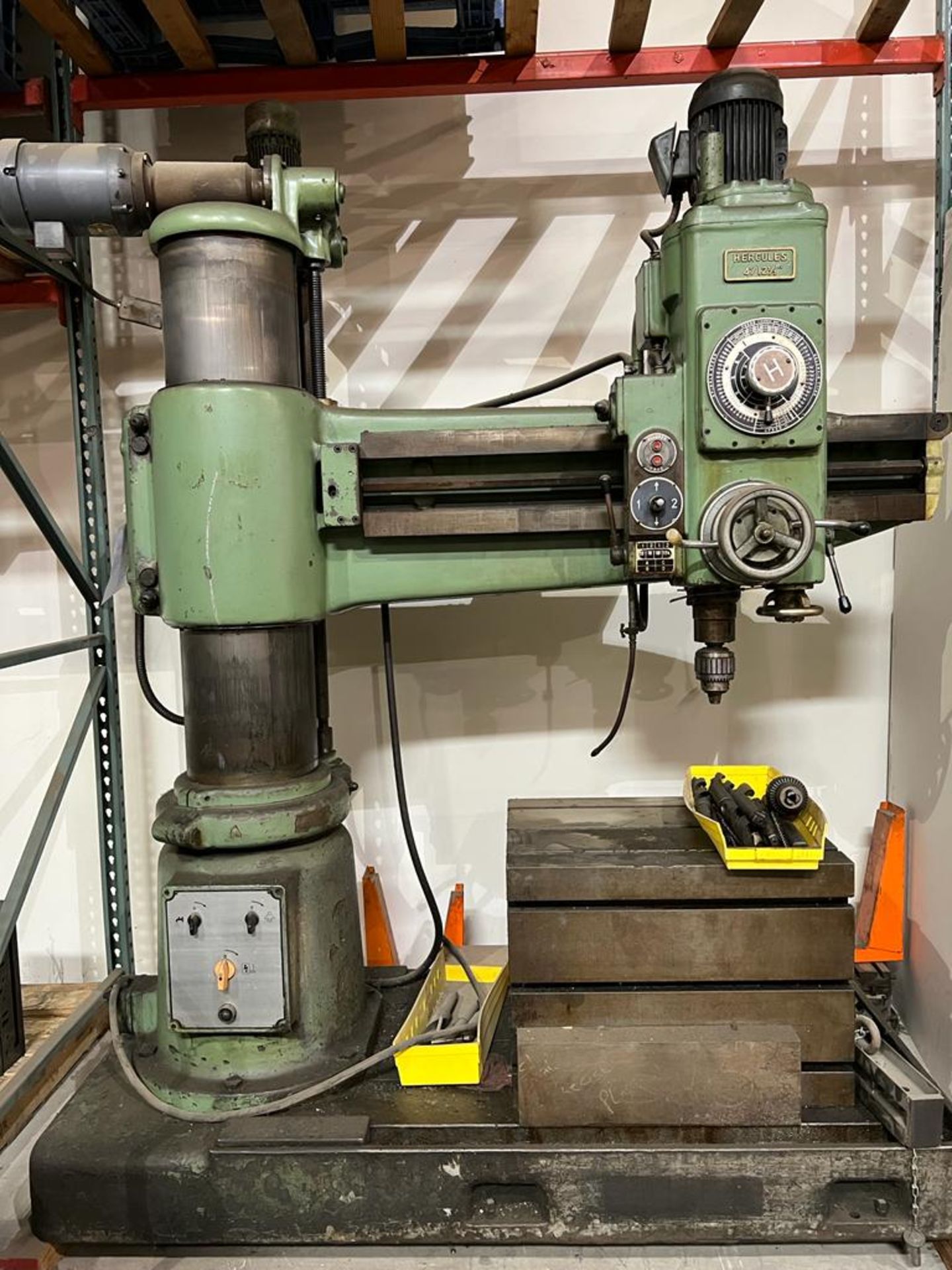 HERCULES RADIAL DRILL PRESS, 12.5’’ X 4FT CAPACITY (SOLD AS-IS - NO WARRANTY)