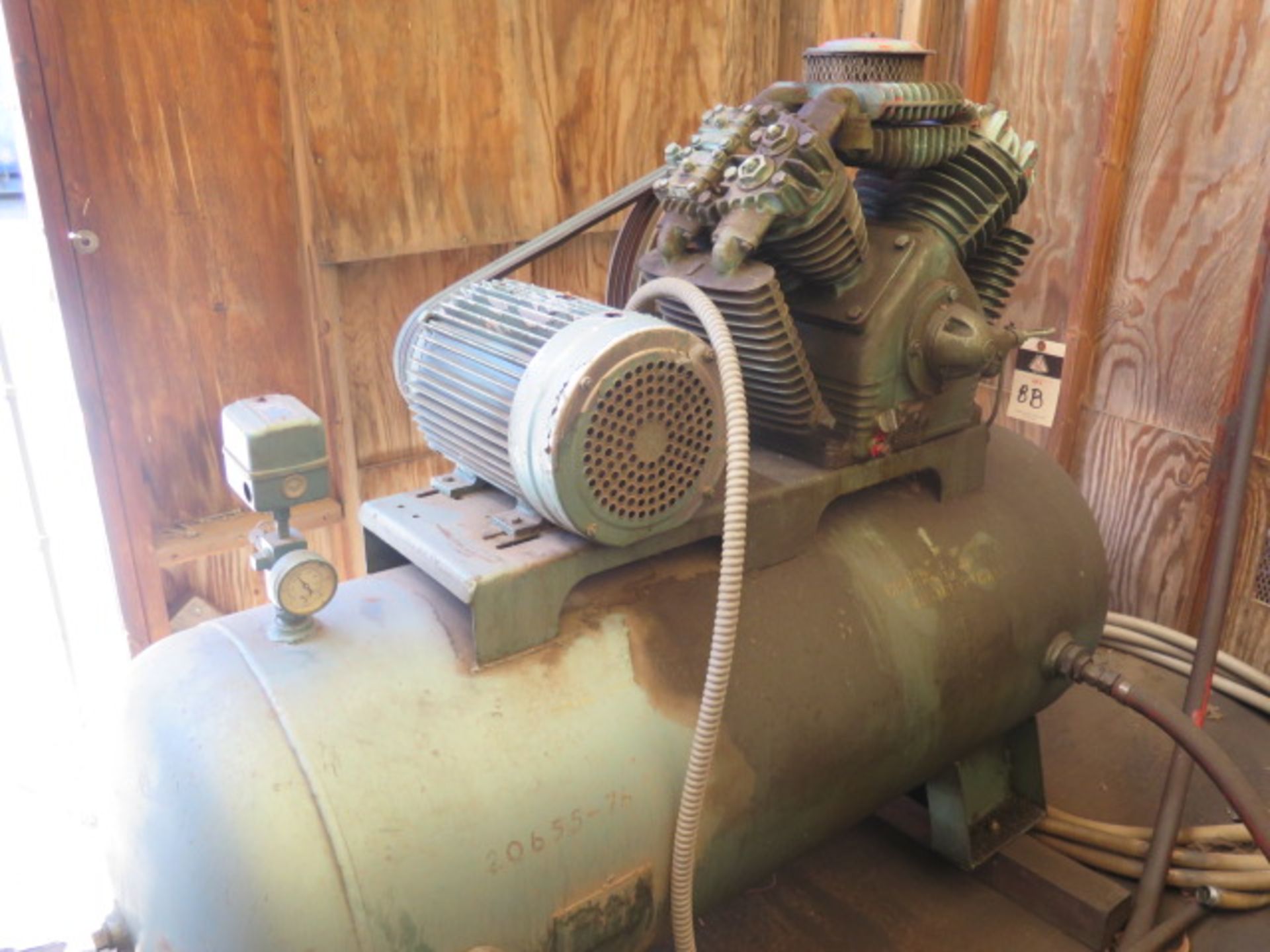 DeVilbiss 10Hp Horizontal Air Compressor w/ 2-Stage Pump, 80 Gallon Tank (SOLD AS-IS - NO WARRANTY) - Image 2 of 5
