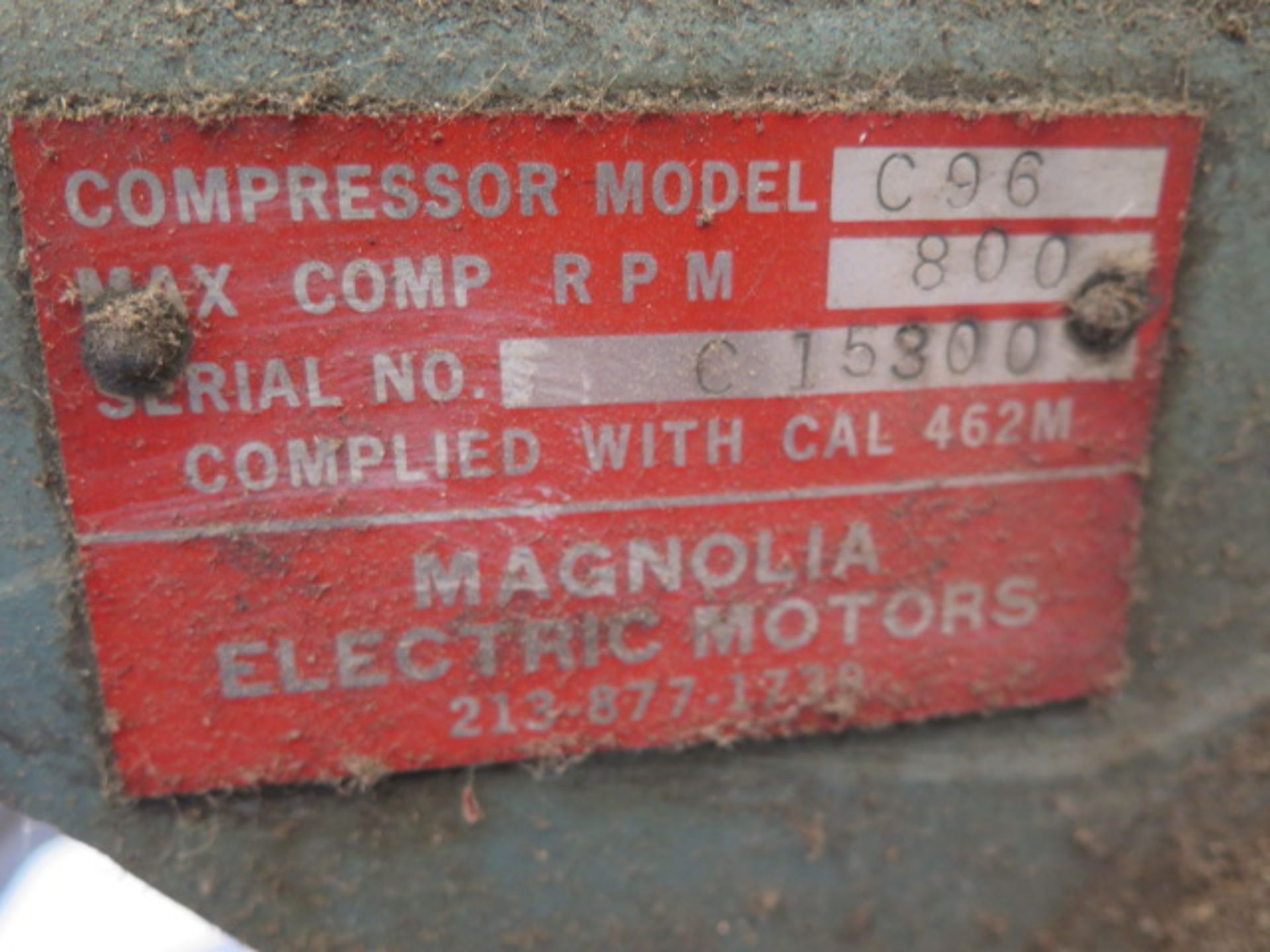 Magnolia 5Hp Vertical Air Compressor w/ 60 Gallon Tank (SOLD AS-IS - NO WARRANTY) - Image 3 of 4