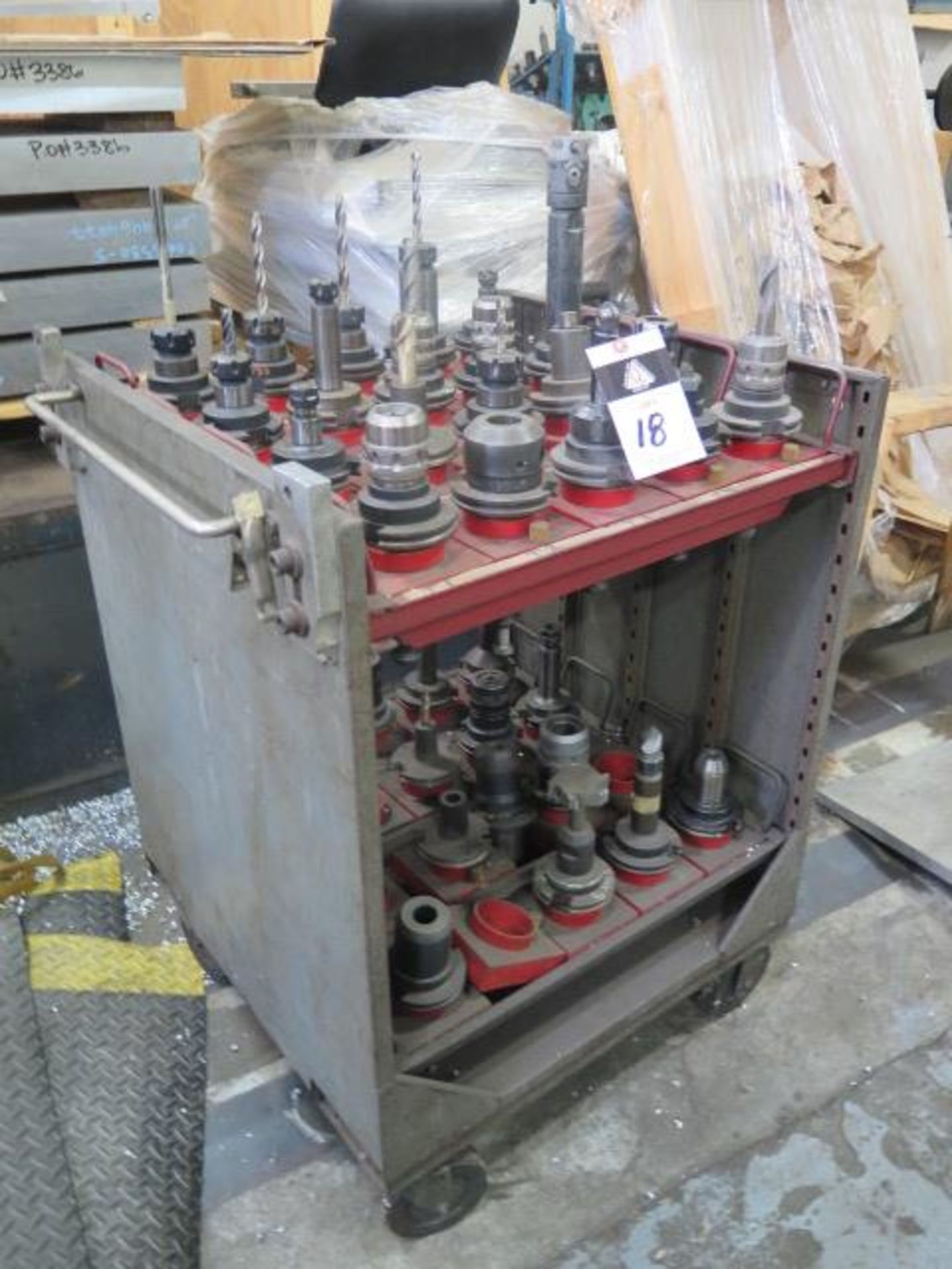 CAT-50 Taper Tooling (33) w/ Cart (SOLD AS-IS - NO WARRANTY) - Image 2 of 11